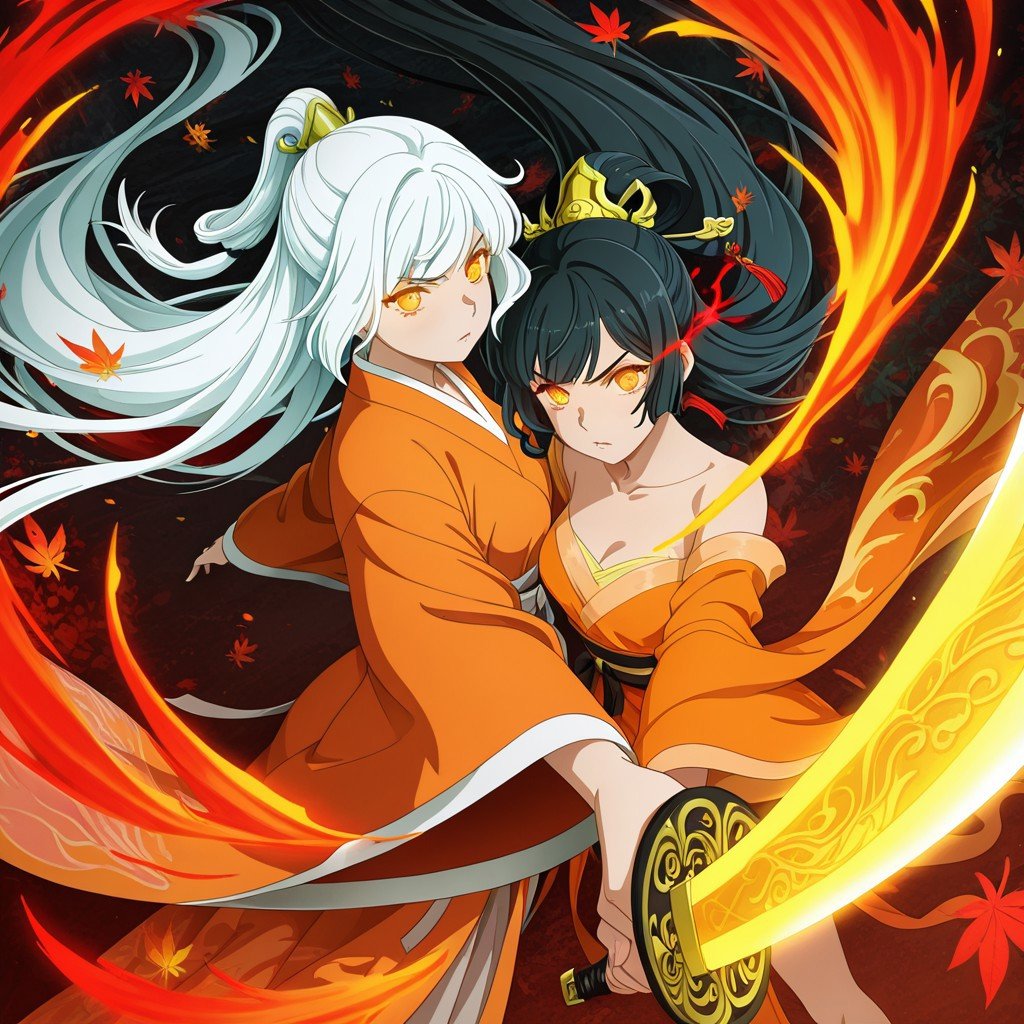 DanmachiStyle,  Dragon Hanfu Duo2girls,  duo by Wizardludas on Tensor.Art
