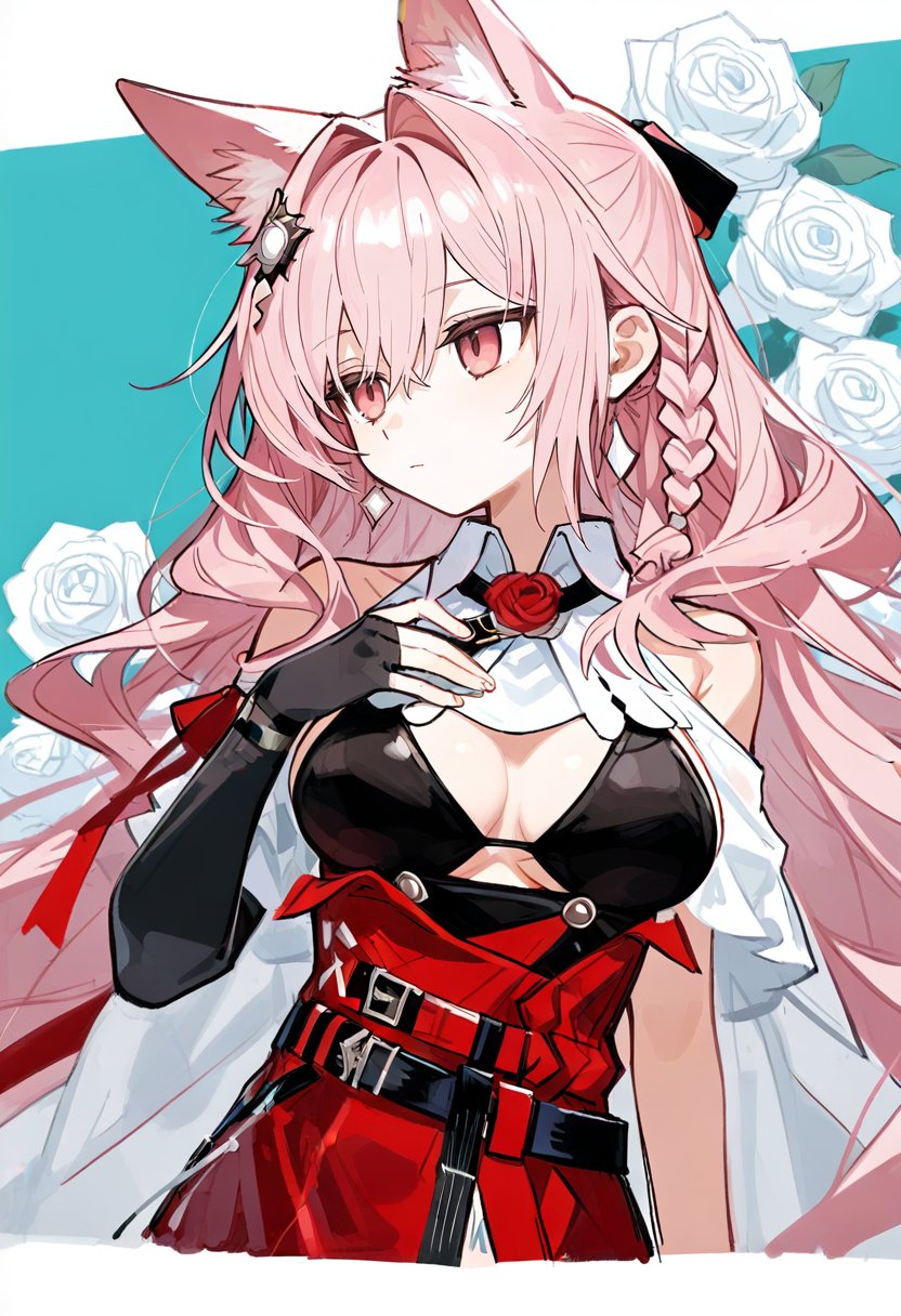 1girl,  pozyomka \(arknights\),  arknights by silvermoong on Tensor.Art