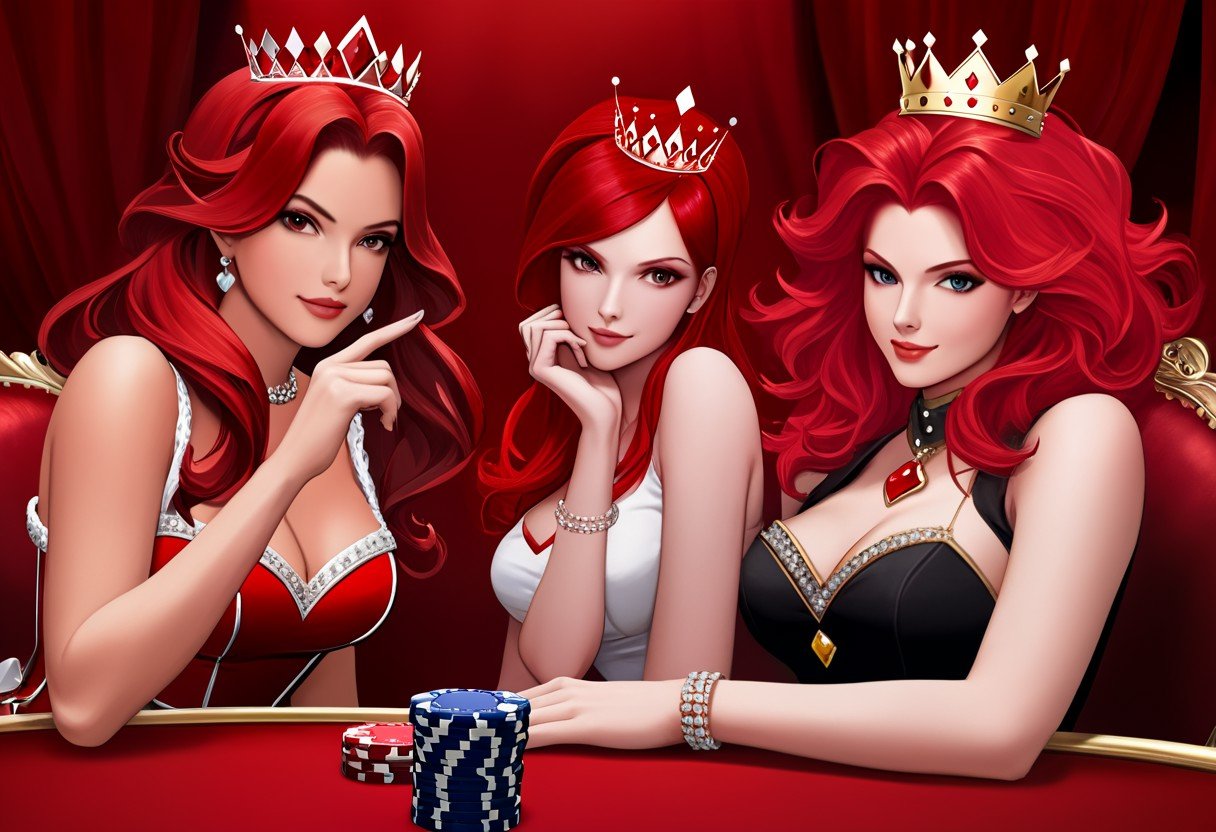 stf3style,  Queen of Hearts Duo,  2girls by Wizardludas on Tensor.Art