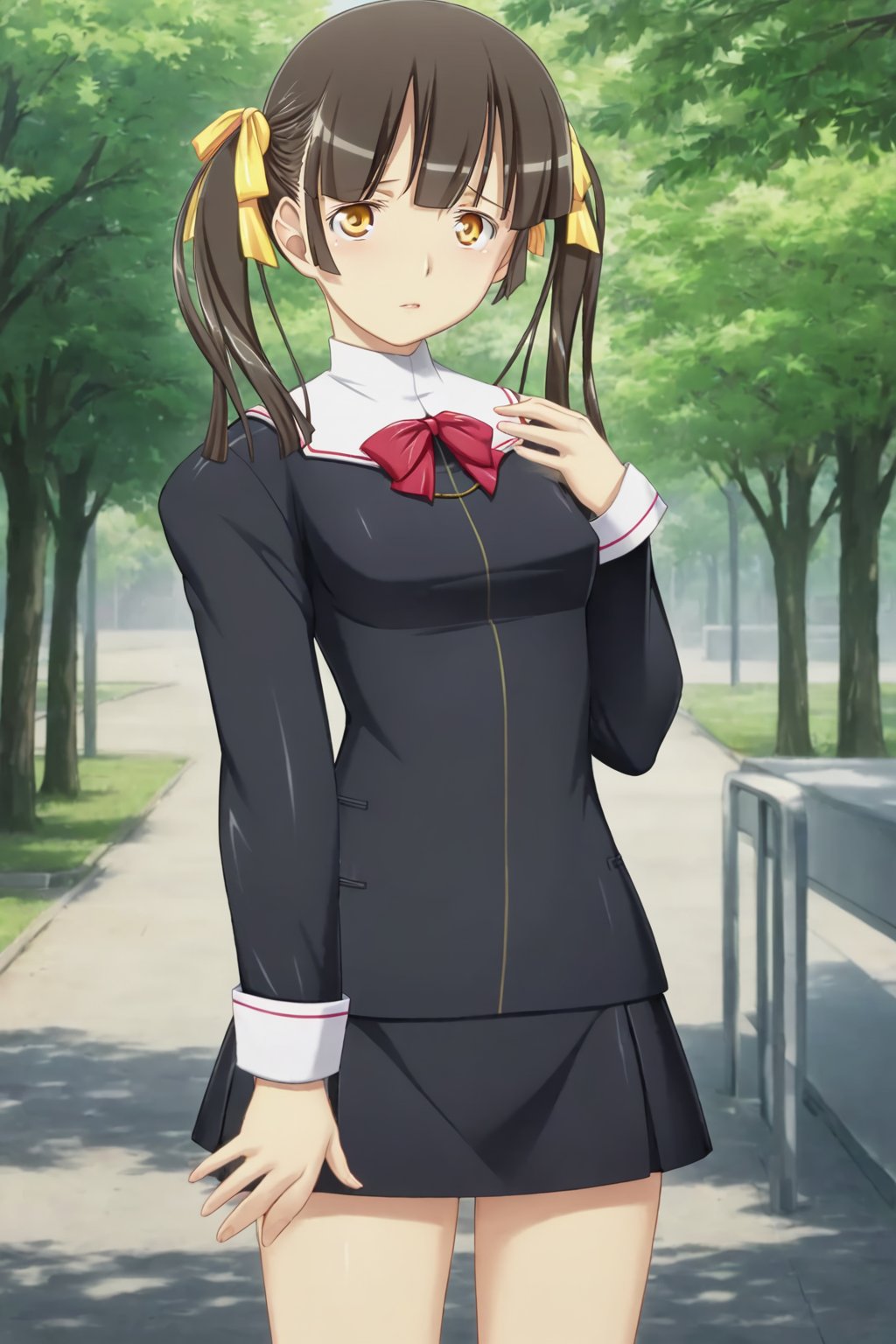 hiiragi mayuka,  twintails,  yellow ribbon by Stigma Head on Tensor.Art