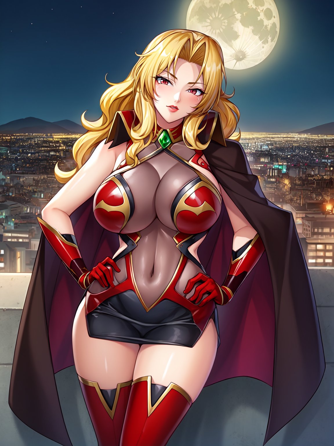 masterpiece,  high quality,  Alicia Viewstroem is standing by Enigmata on Tensor.Art