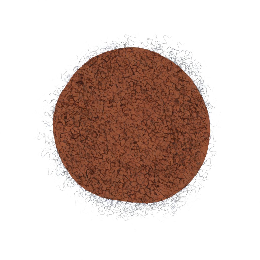 bairy ball,  white background,  simple background by MMMW on Tensor.Art