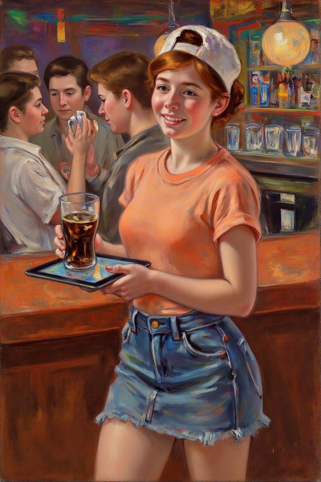 marycassatt1 painting.The air buzzes with the energy of a busy bar,  a mix of music,  conversation by NobodyButMeow on Ten...