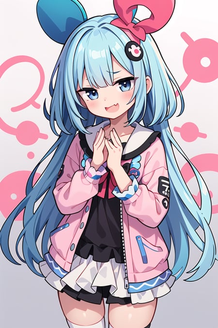 <lora:smugface_v100:1>insanely detailed, absurdres, ultra-highres, ultra-detailed, best quality,1girl, solo, nice hands, perfect handsBREAK(Harajuku-style Decora pank fashion:1.5), (girl with layered colorful clothing:1.3), (multiple hair clips),    knee-high socks with different patterns, carrying a plushie, standing in front of a graffiti wallBREAK(nsfw:-1.5)BREAK(nsfw:-1.5)BREAKsmug, open mouth, fangBREAKstanding, cowboy shot, looking at viewerBREAKslender, kawaii, perfect symmetrical face, ultra cute girl, ultra cute face, ultra detailed eyes, ultra detailed hair, ultra cute, ultra beautifulBREAKin schoolyard, depth of field, ultra detailed backgroundBREAKgreen hair, black eyes, bob, 