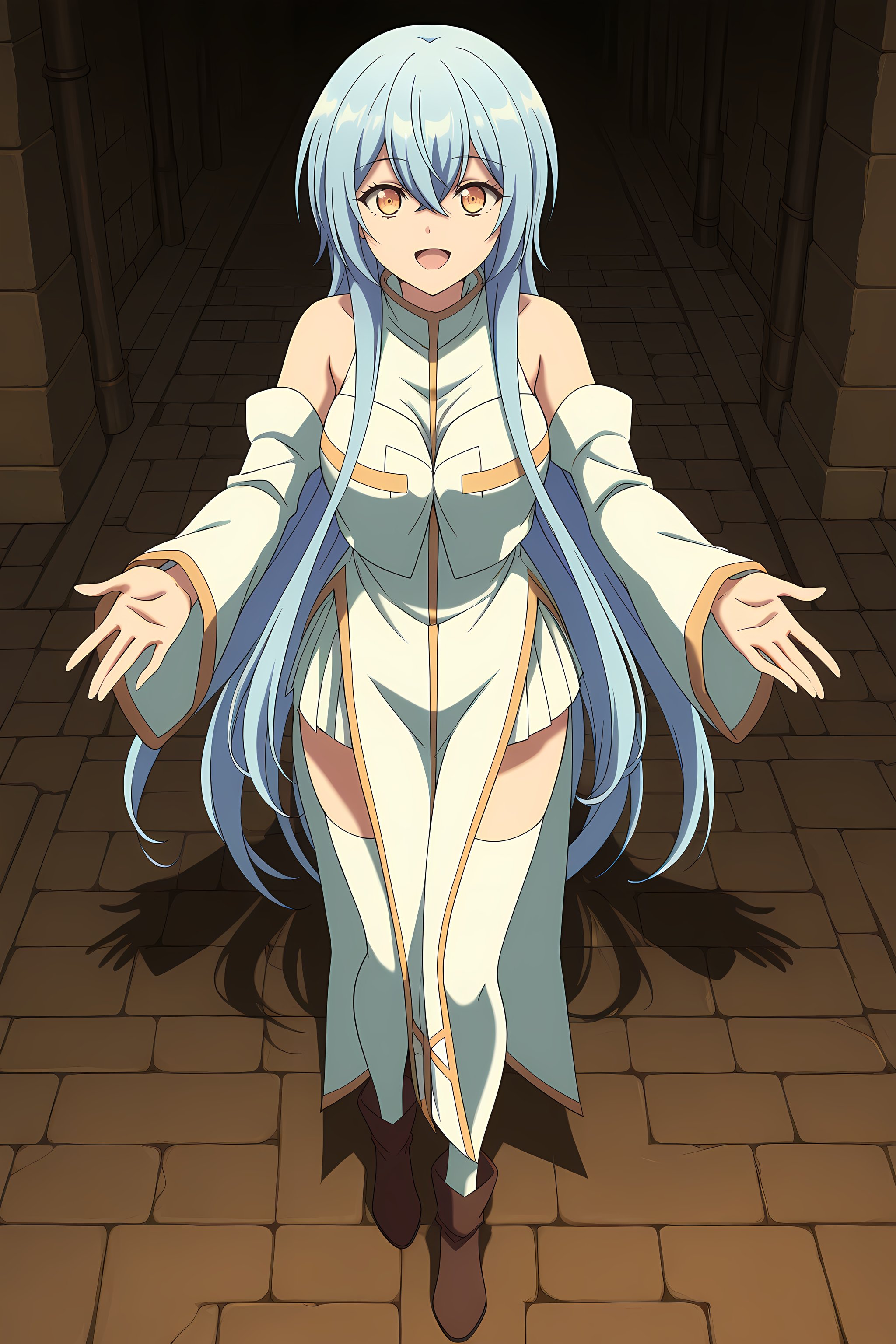 cecilia_yuushaparty_ilxl,  baseoutfit,  long hair by EroBytes on Tensor.Art
