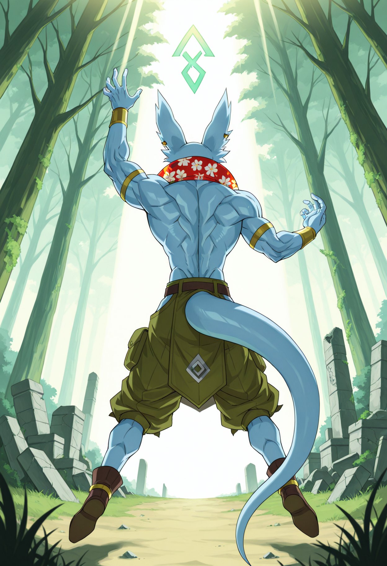 db_whirus,  hawaiian shirt,  cargo shorts by R5050 on Tensor.Art