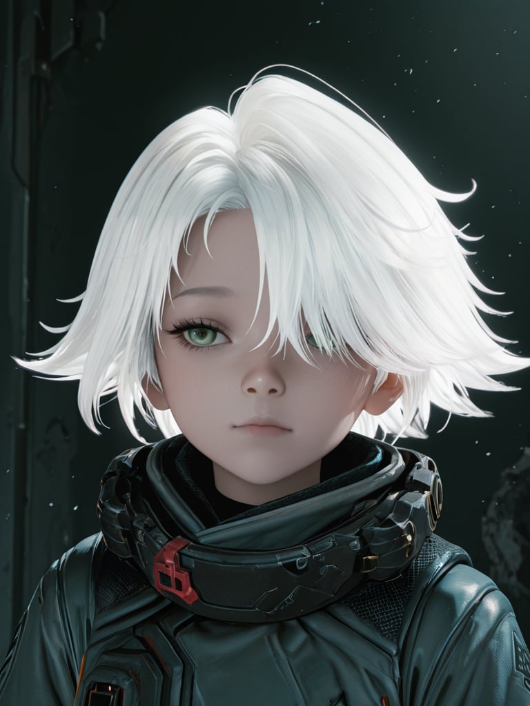 eight,  1girl,  white hair by REDingo on Tensor.Art