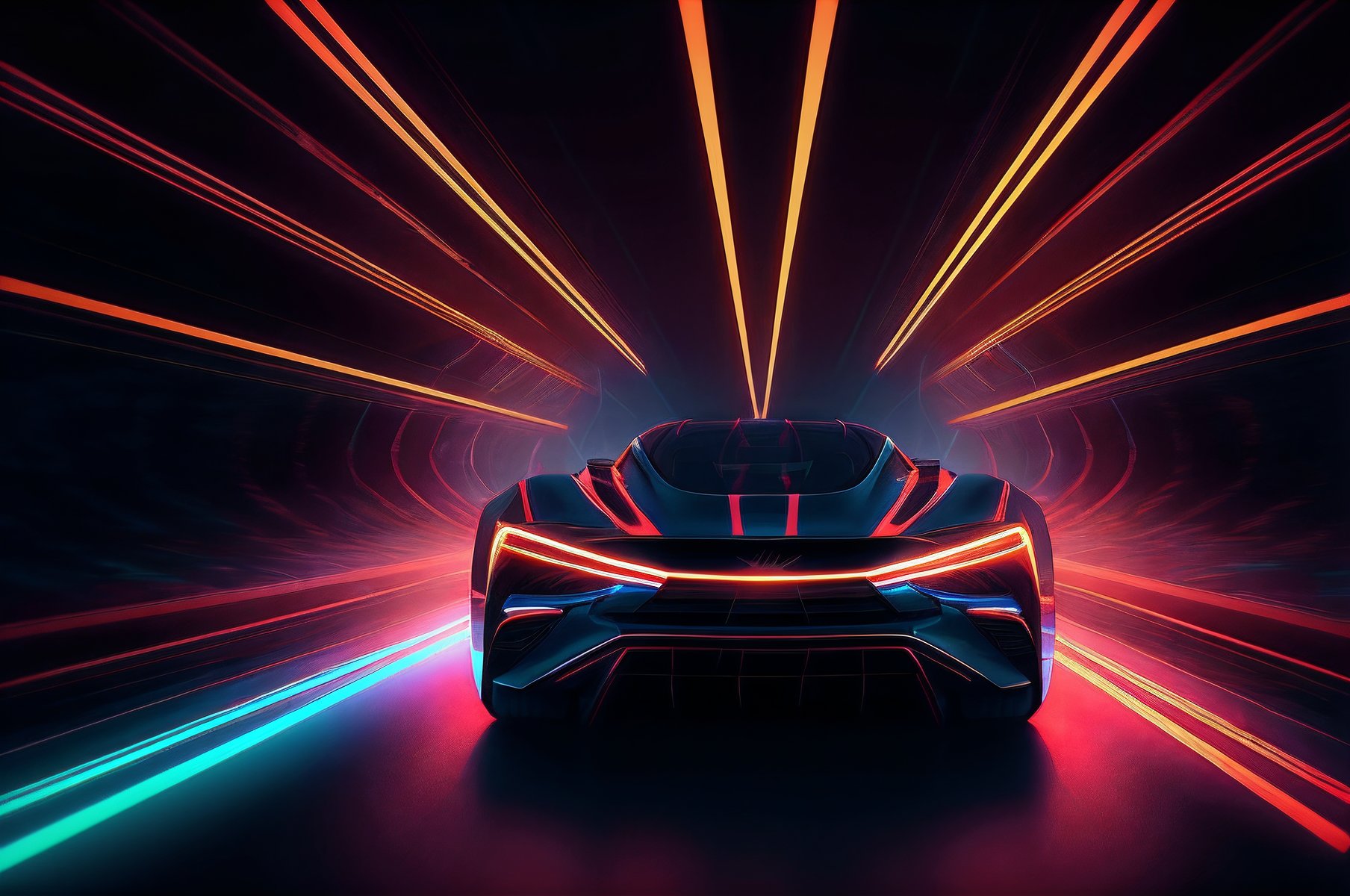 car,  neon light,  glowing by 呱唧呱唧 on Tensor.Art