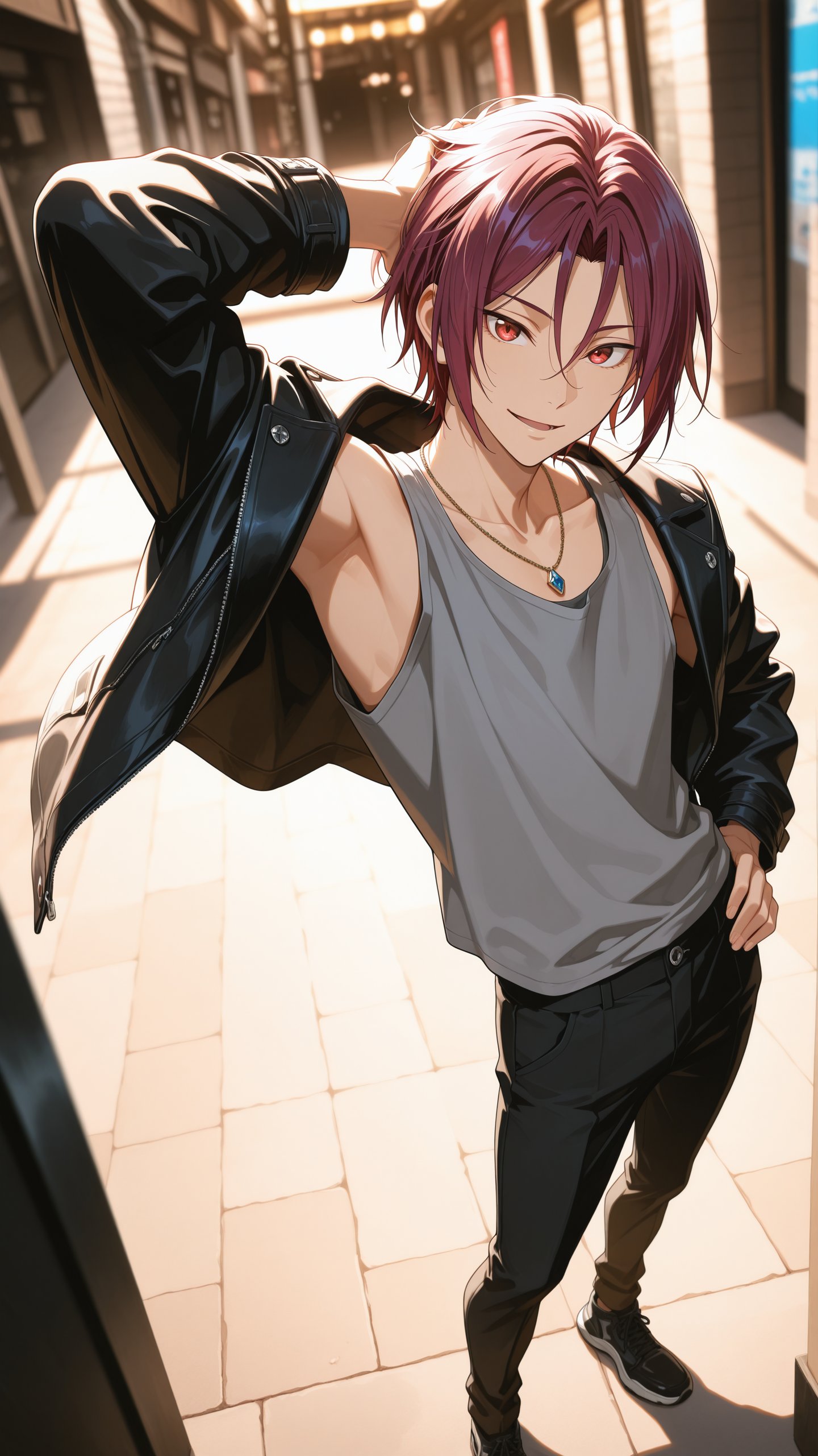 Rin Matsuoka,  expansive and uninhibited man ,  lean teen male by Min on Tensor.Art