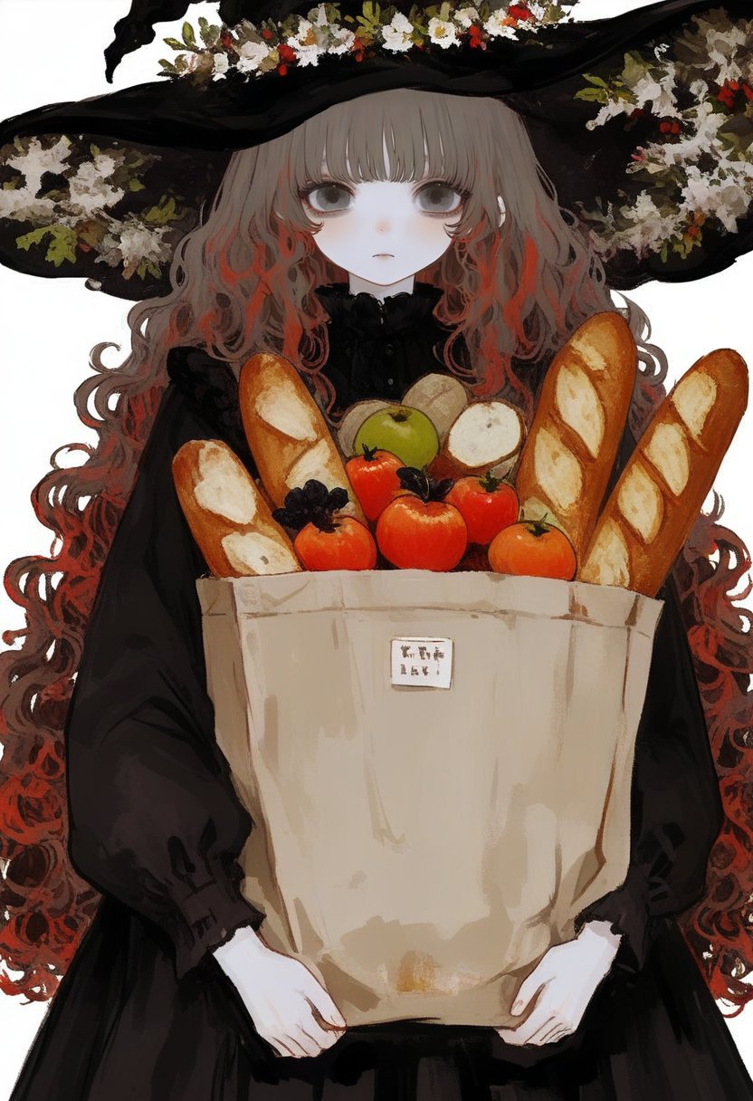 food,  solo,  1girl by silvermoong on Tensor.Art