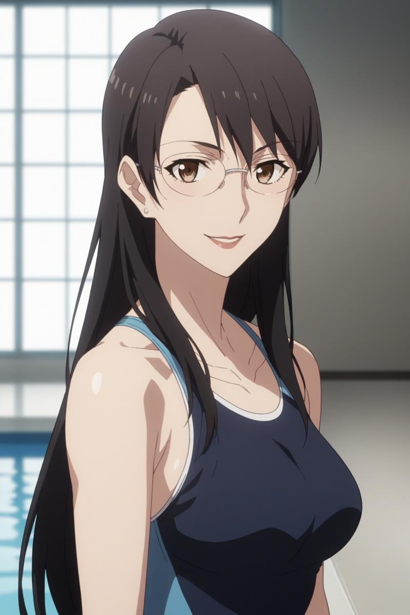 aki kikuchihara,  black hair,  very long hair by Ttan on Tensor.Art