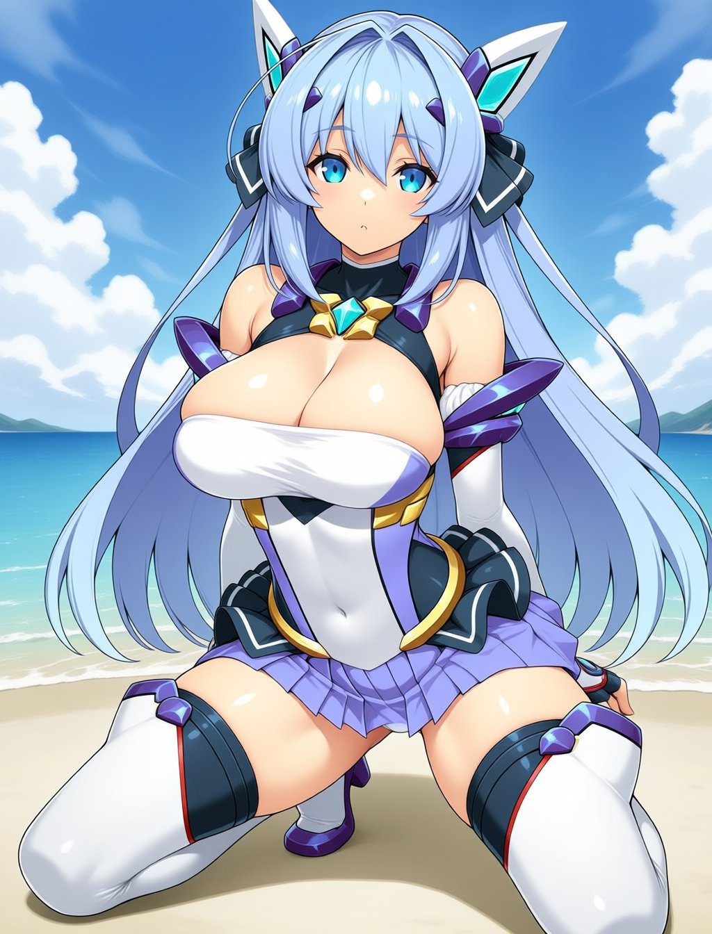 1girl,  exs-tia,  kneeling by RPG on Tensor.Art