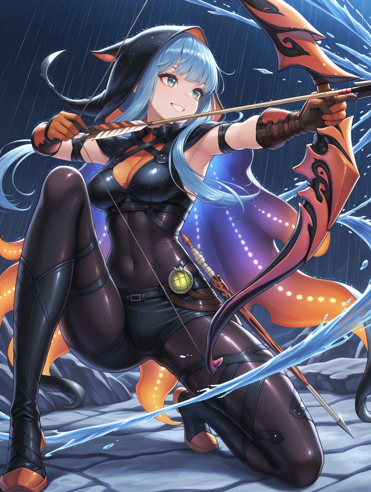 namielle armor,  arrow \(projectile\),  holding bow \(weapon\) by miaomiao on Tensor.Art