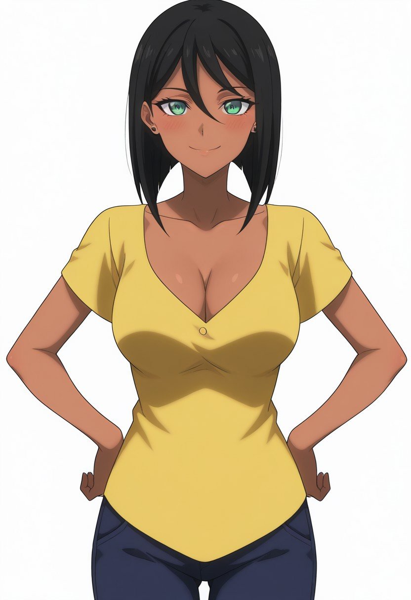 yuhanahakuri,  1girl,  dark-skinned female by user_853931801855396637 on Tensor.Art