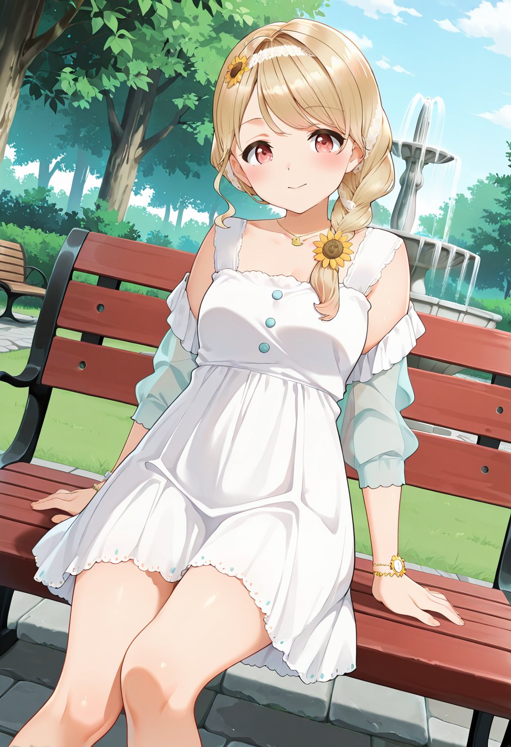 TotoOnePiece,  braided ponytail,  hair over shoulder by user_864208480699948080 on Tensor.Art