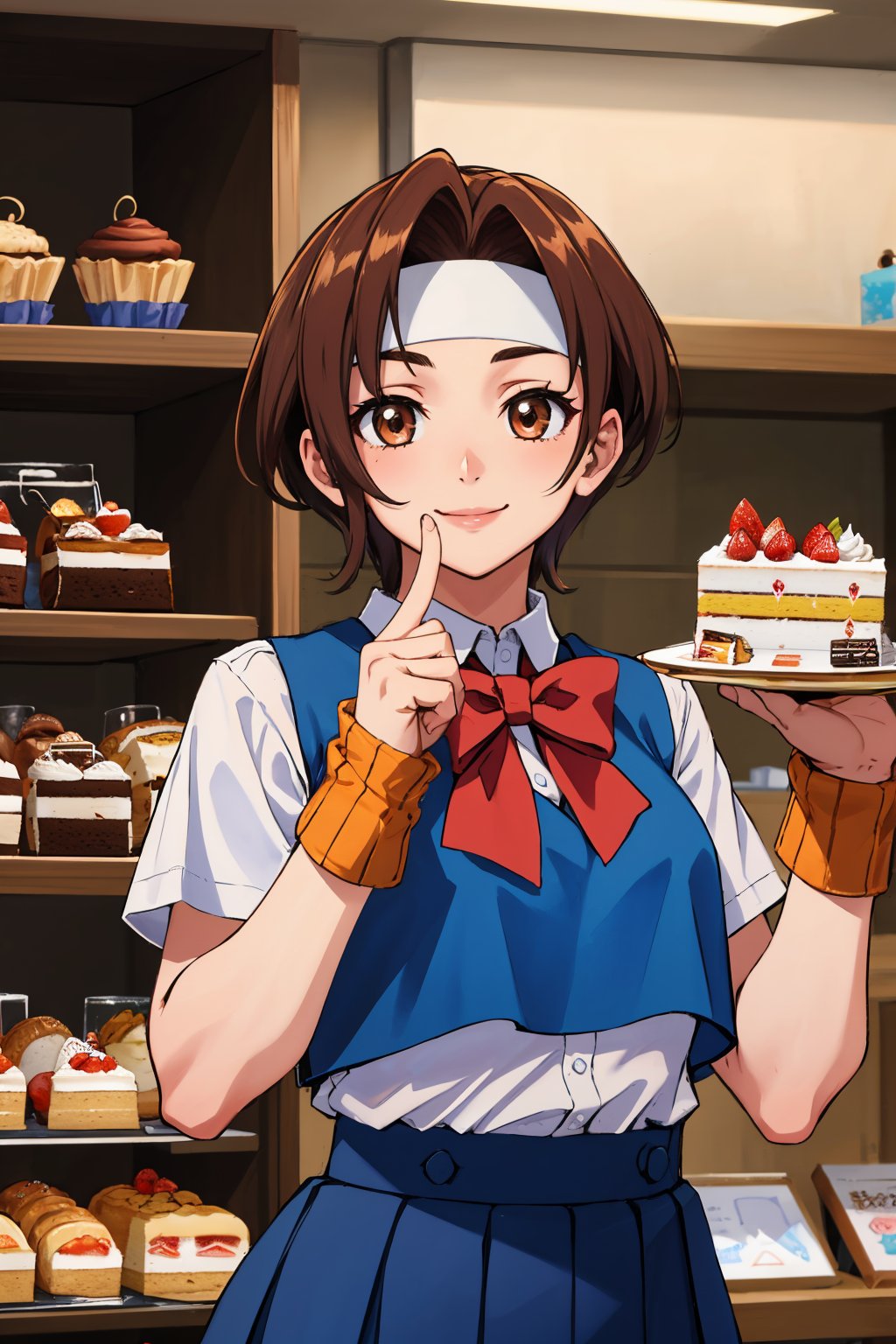 wakaba hinata,  headband,  white shirt by NeoxiraN on Tensor.Art