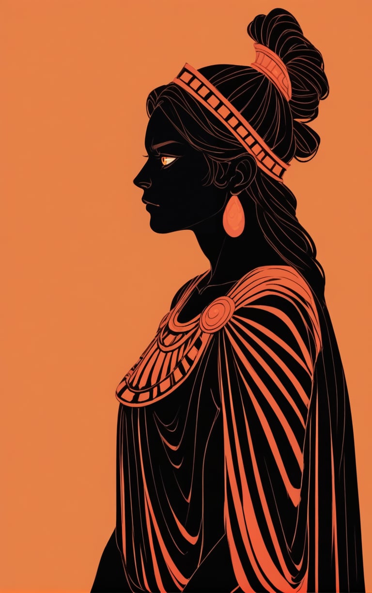 fullbody,  profile view,  greek pottery by user_809985451673987586 on Tensor.Art