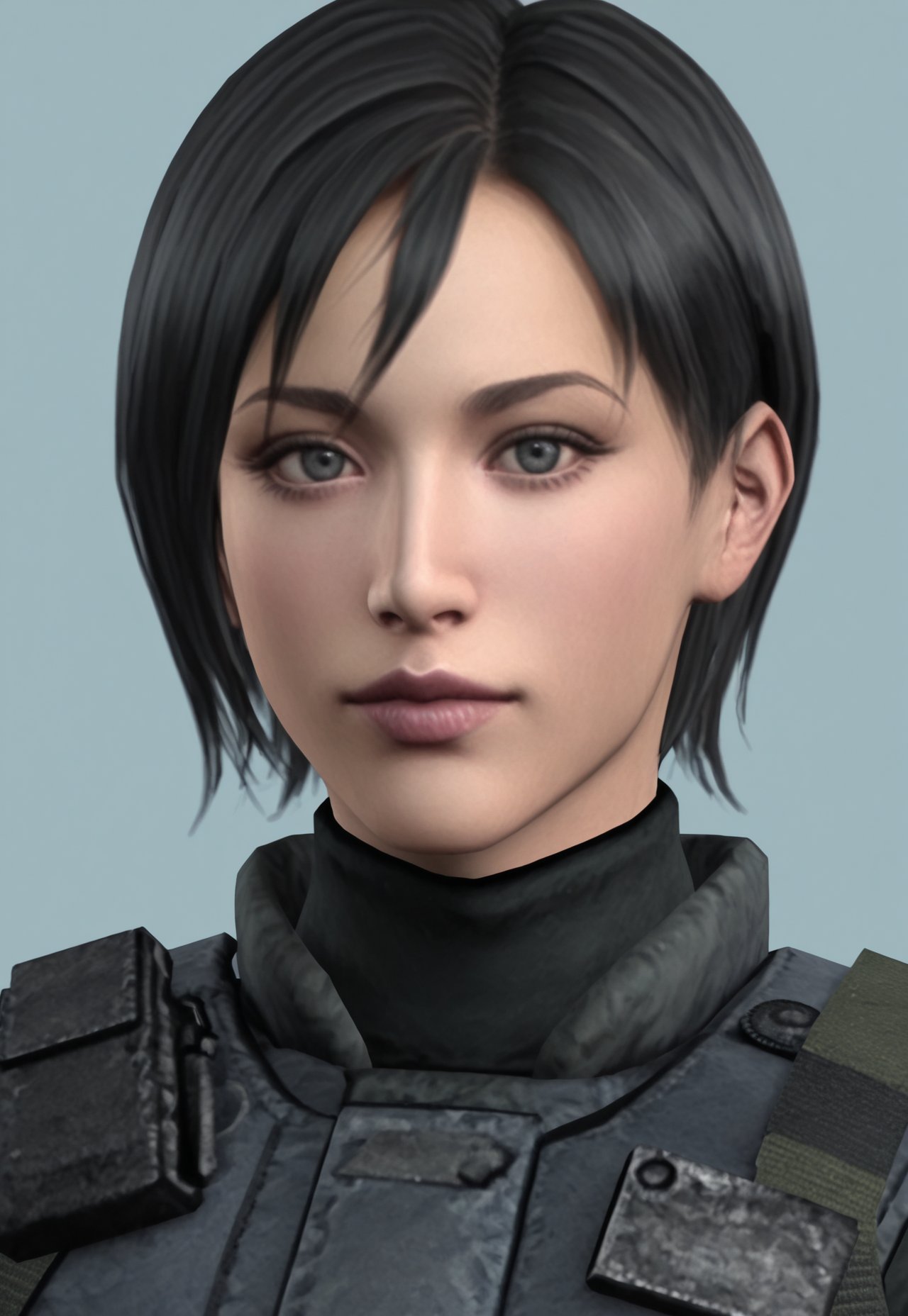 adr4ilf,  short hair,  black hair by interfusor on Tensor.Art