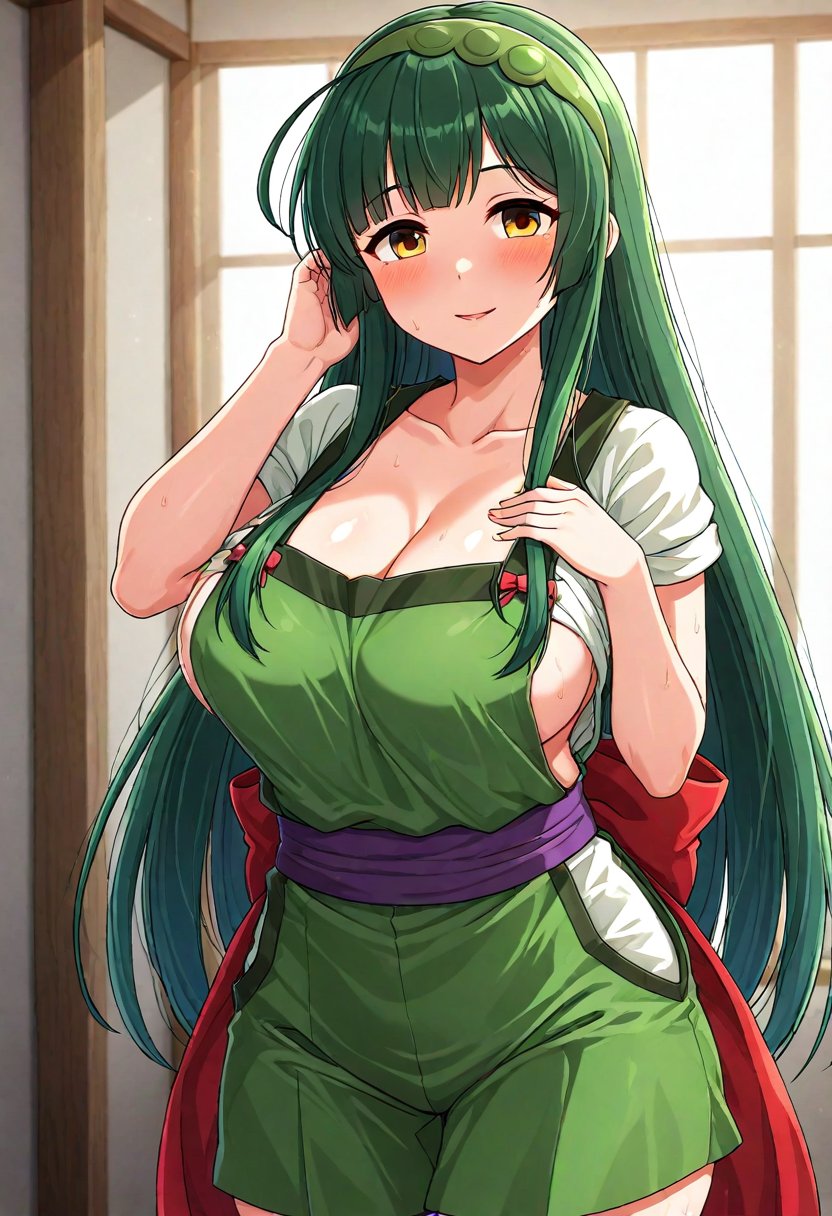 solo,  mature female,  touhoku zunko by silarce on Tensor.Art