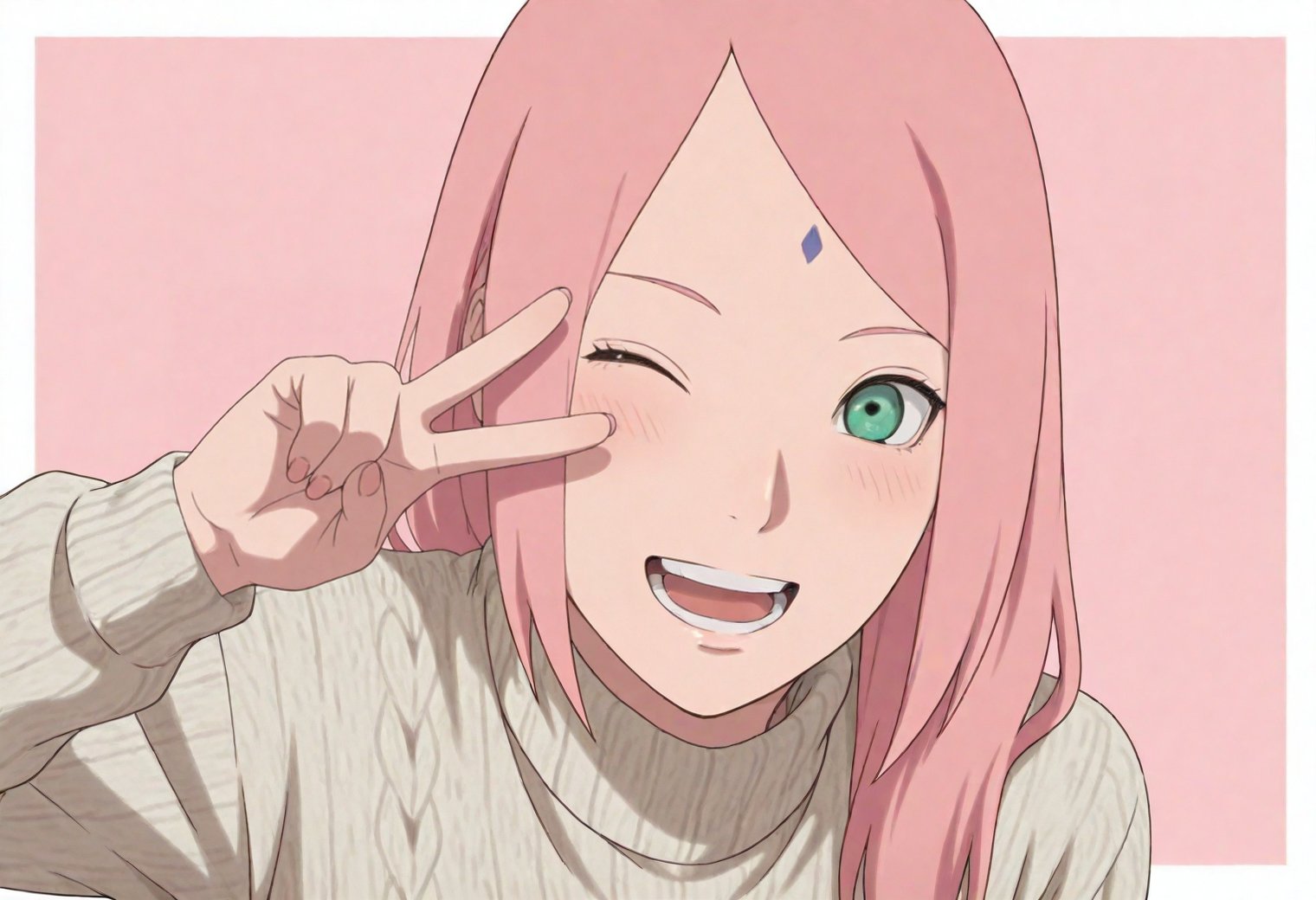 BREAK haruno sakura,  pink hair,  green eyes by user_787576927958550898 on Tensor.Art