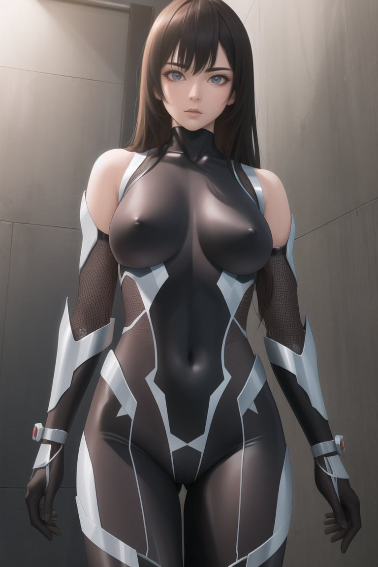 masterpiece, best quality, CG, wallpaper, HDR, high quality, high-definition, extremely detailed, taimanin bodysuit