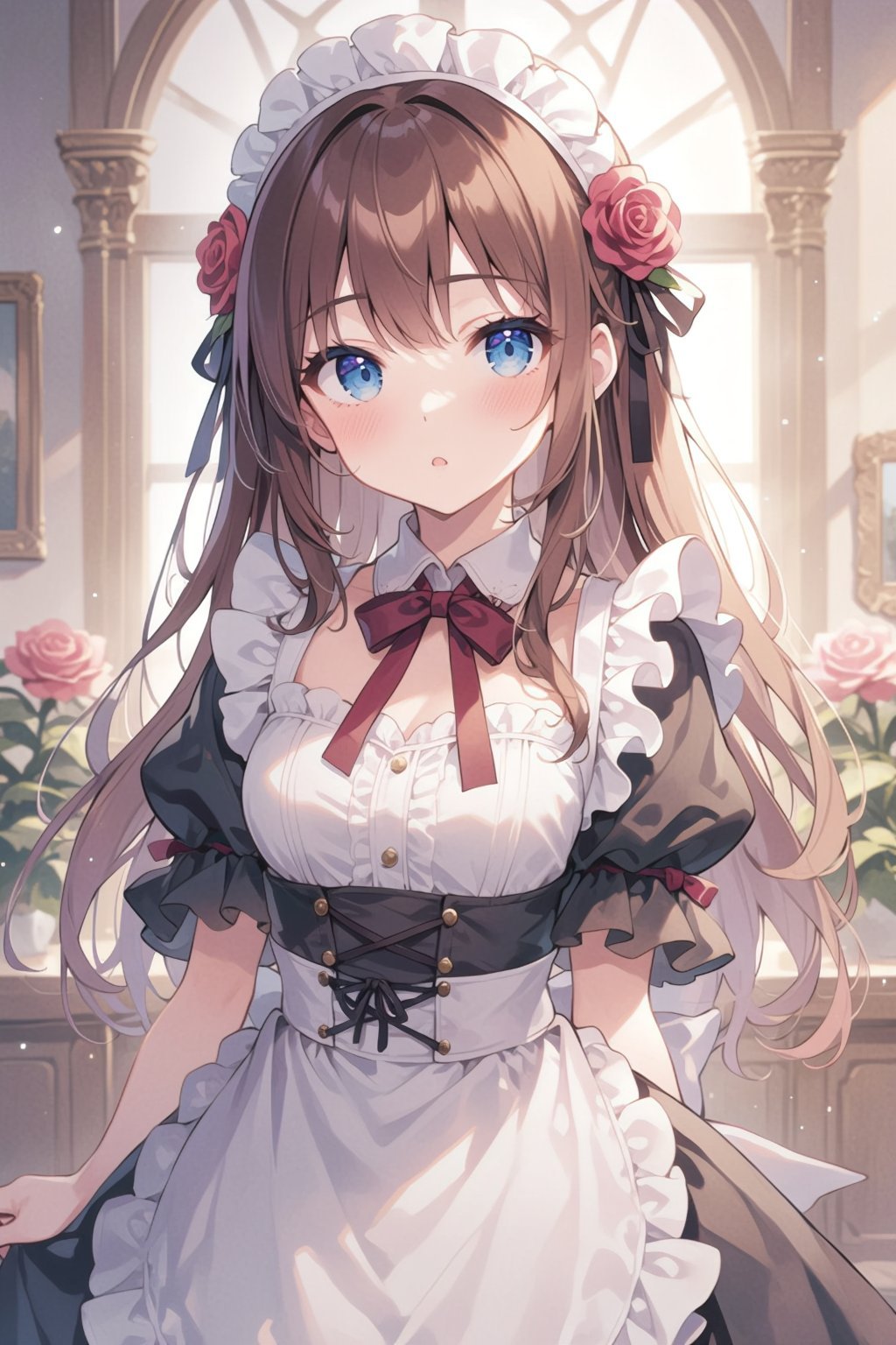 1girl,  solo,  blue eyes by 天TIN on Tensor.Art
