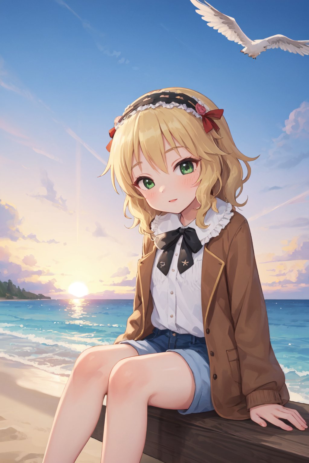 sakurai momoka,  1girl,  wavy hair by Sora Minamino  on Tensor.Art