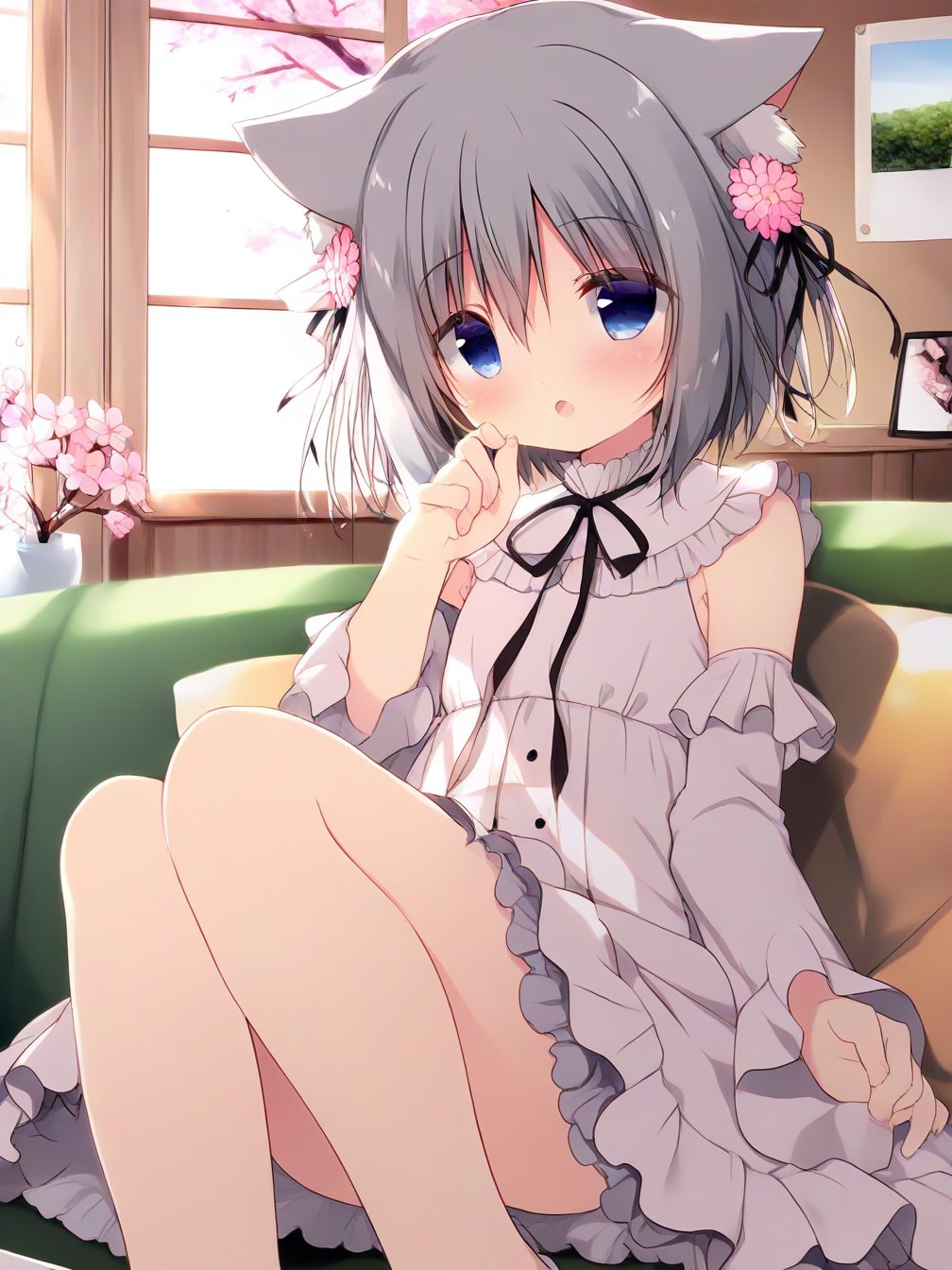 1girl,  solo,  cherry blossoms by user_863382617544733447 on Tensor.Art