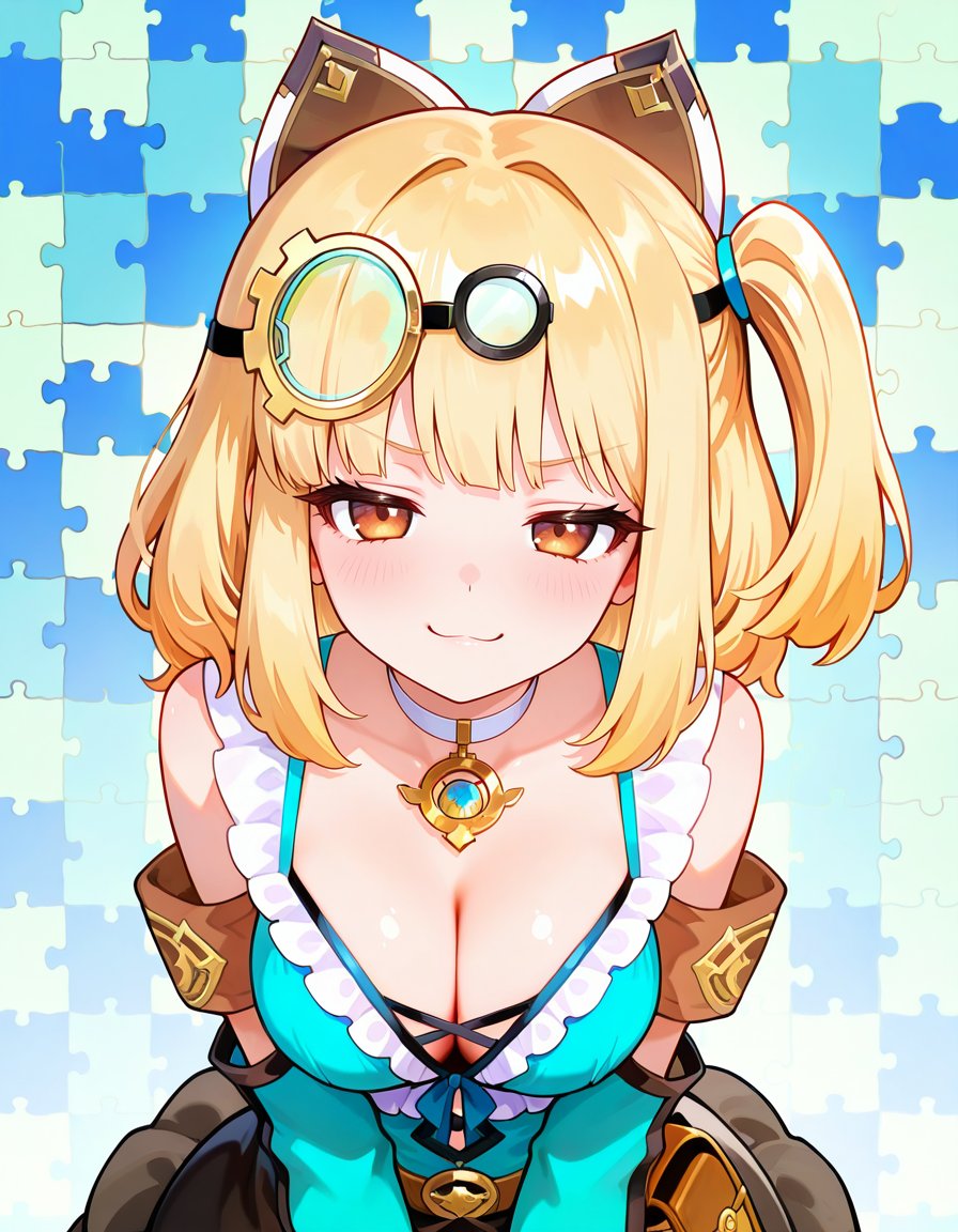 PADSaline,  blonde hair,  hair ornament by user_796276753583649769 on Tensor.Art
