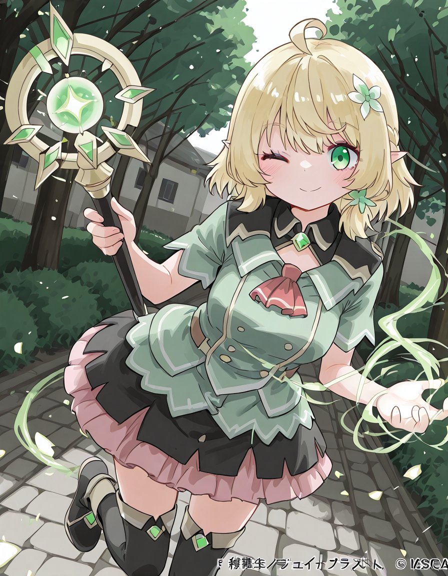 1girl,  Ixia_Polystachya,  green eyes by Mandatarius_403 on Tensor.Art