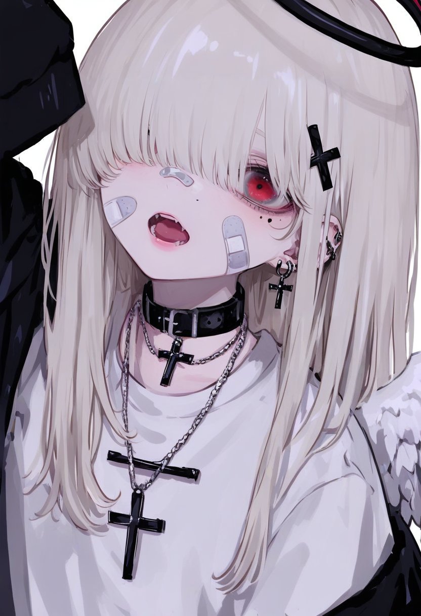 cross,  jewelry,  wings by silvermoong on Tensor.Art