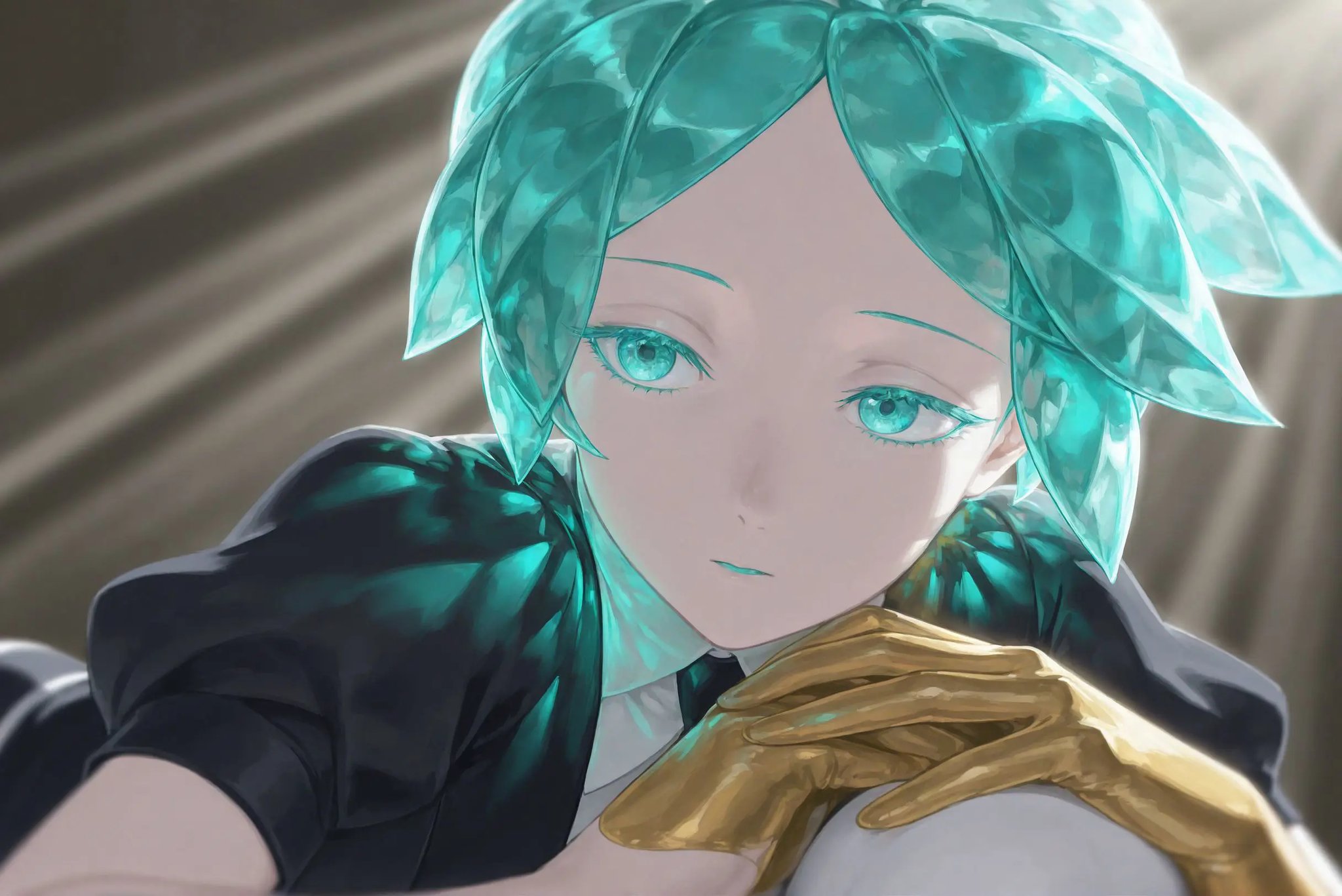 golden_phos_locon 1girl,  aqua eyes,  aqua hair by reprinter on Tensor.Art