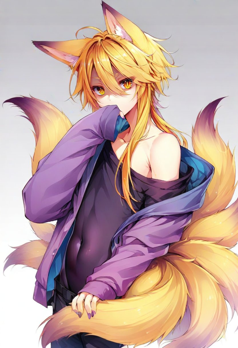 1boy,  male focus,  original by silvermoong on Tensor.Art