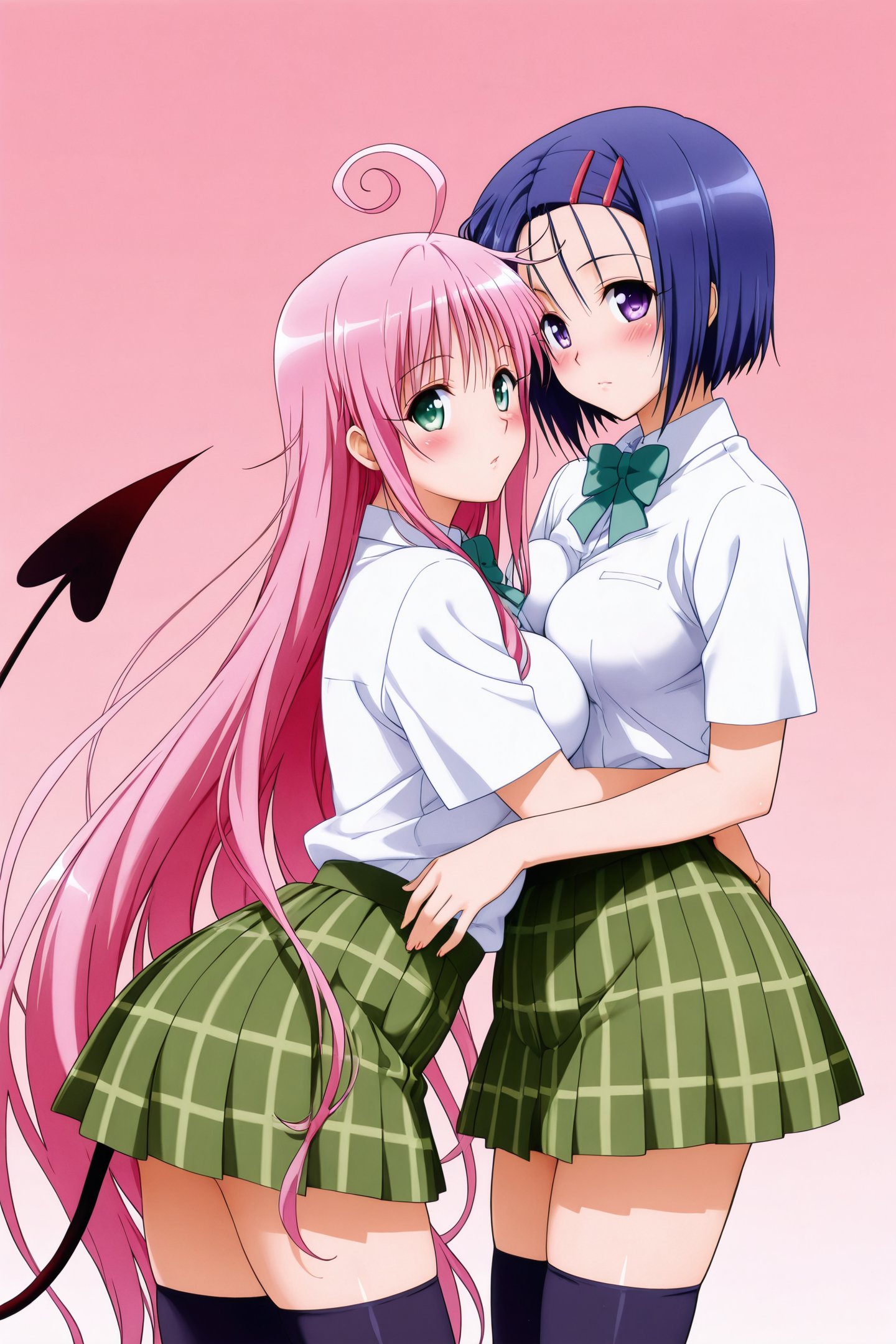 Anime Style,  lala satalin deviluke,  haruna sairenji by flyx3 on Tensor.Art