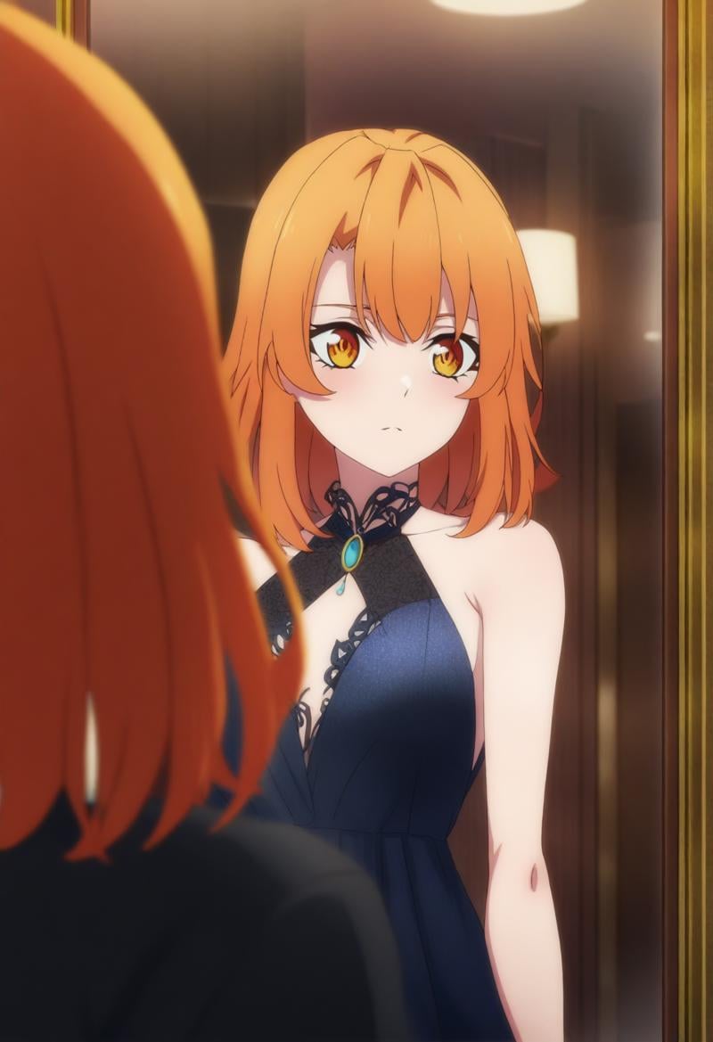 sysdeep_colette,  short hair,  orange hair by Ttan on Tensor.Art