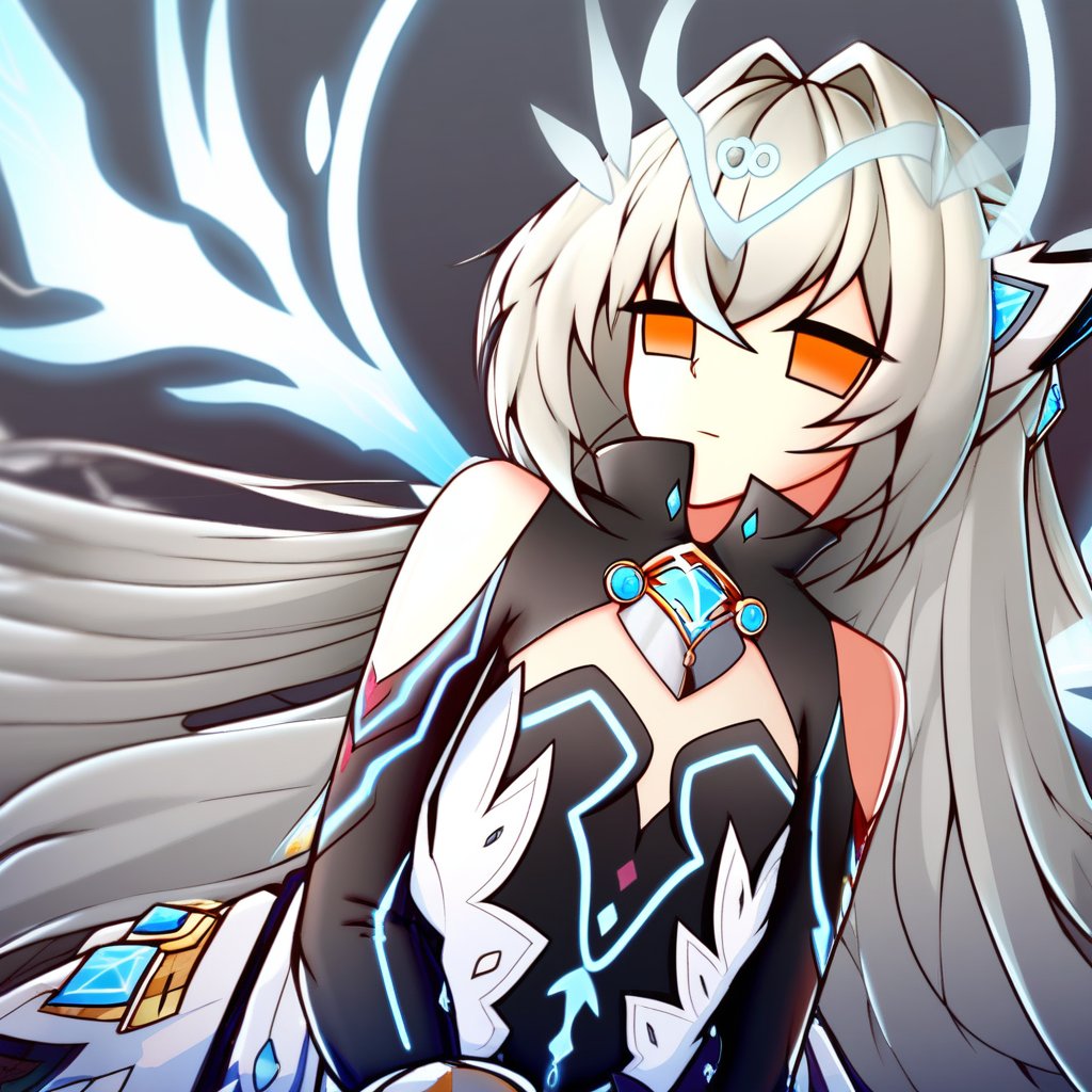 orange eyes,  very long hair,  medium breast by Triplebox on Tensor.Art