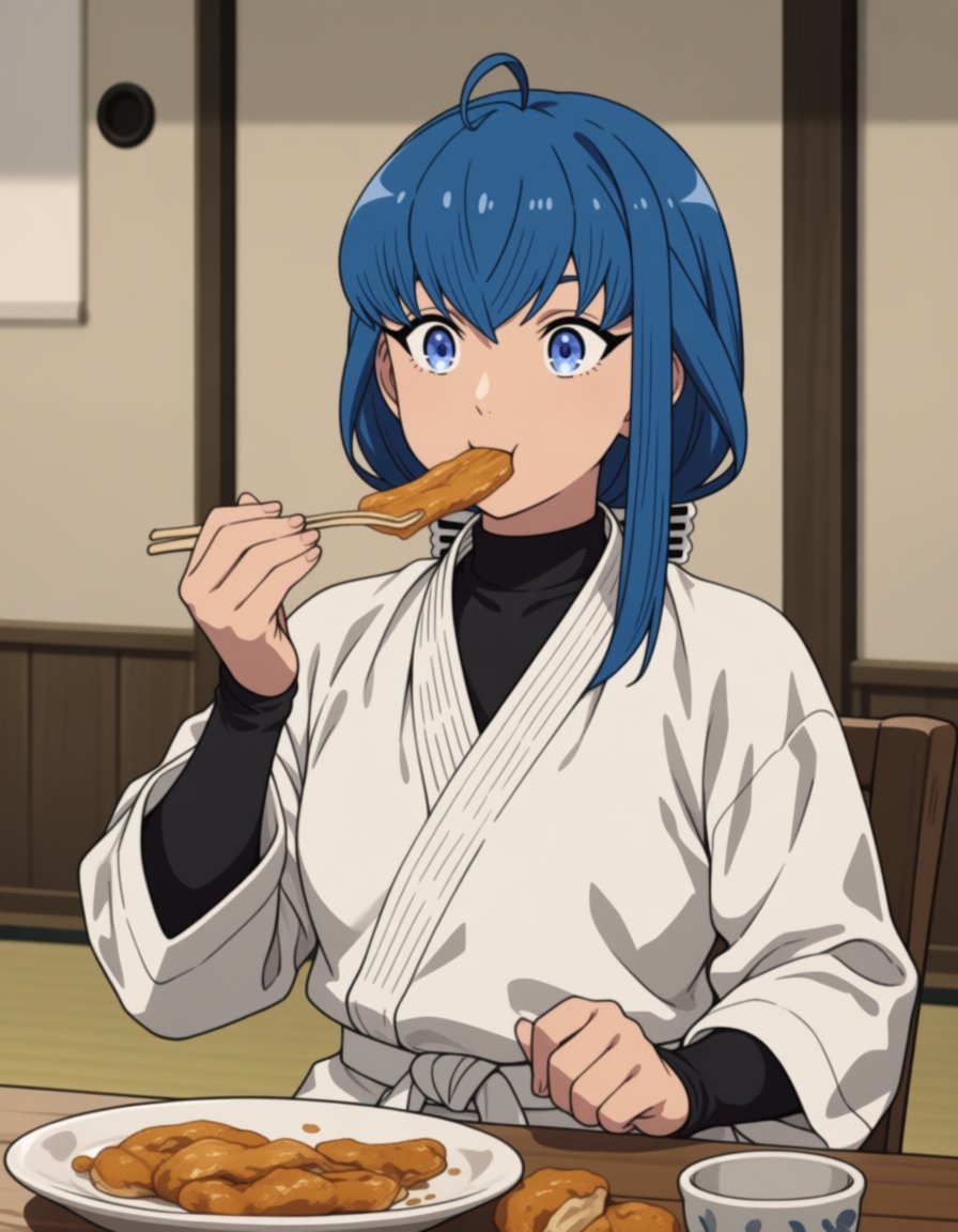 nina farion (mushoku tensei),  long hair,  blue hair by soralz on Tensor.Art
