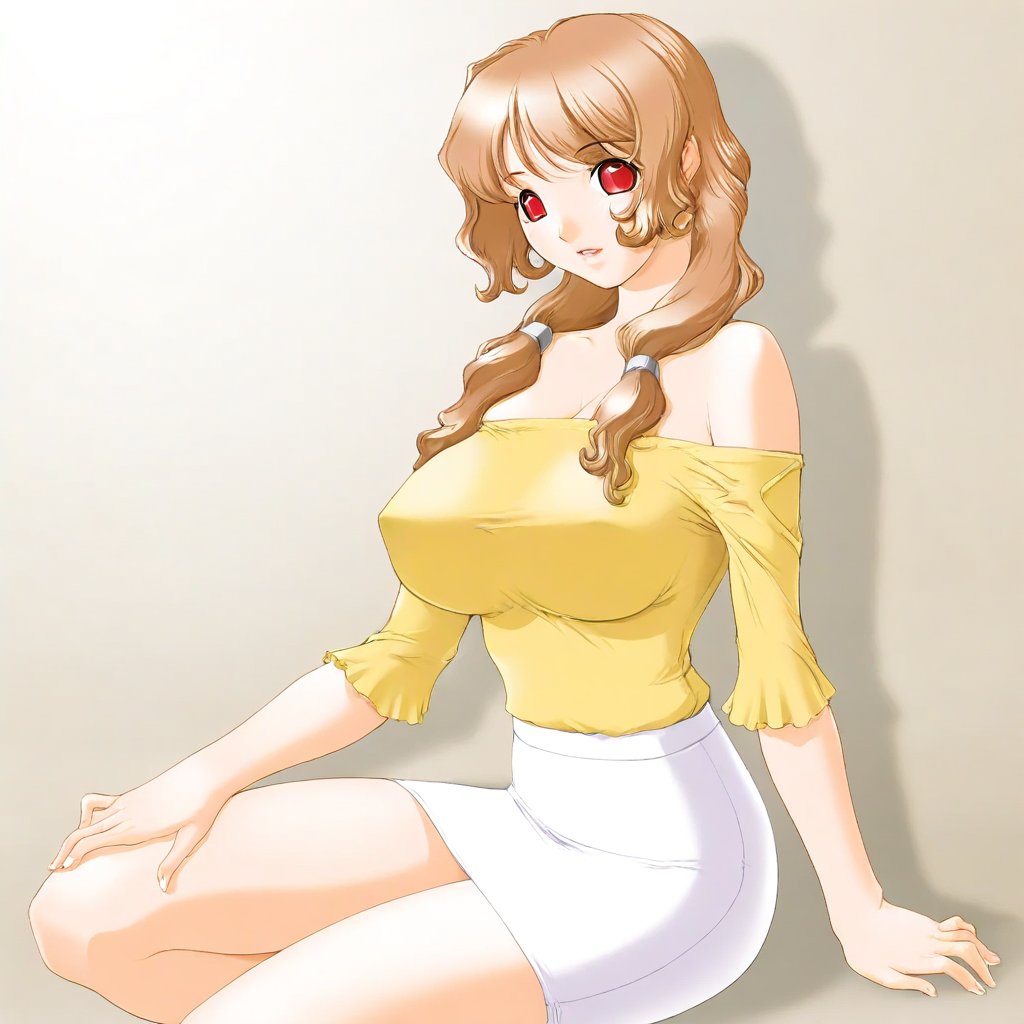 momoko-boin,  brown hair,  long hair by montblanc5 on Tensor.Art