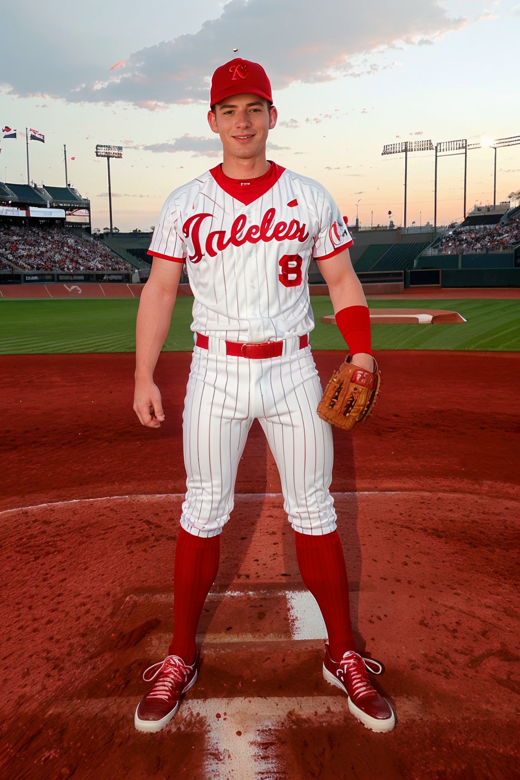 baseball field,  outdoors,  early evening by txhorn75 on Tensor.Art