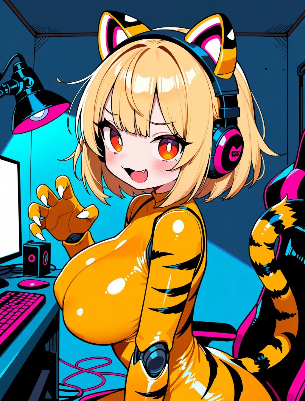 breasts,  1girl,  cute by inknoir on Tensor.Art