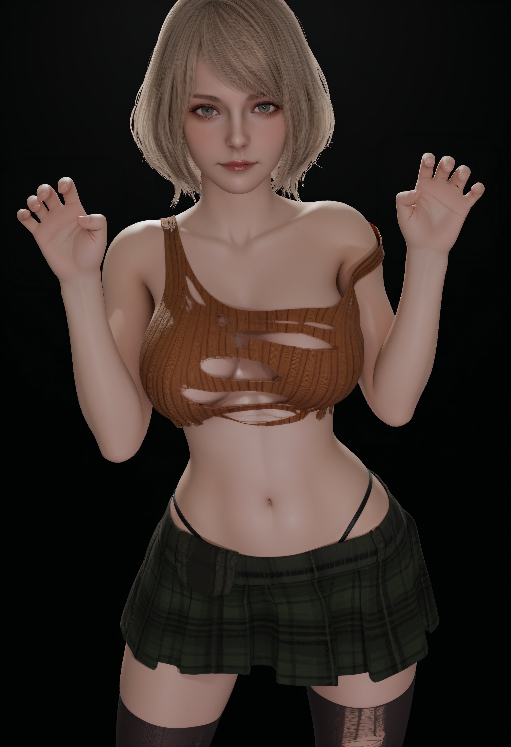 looking at viewer,  front view,  shy by 誠 on Tensor.Art