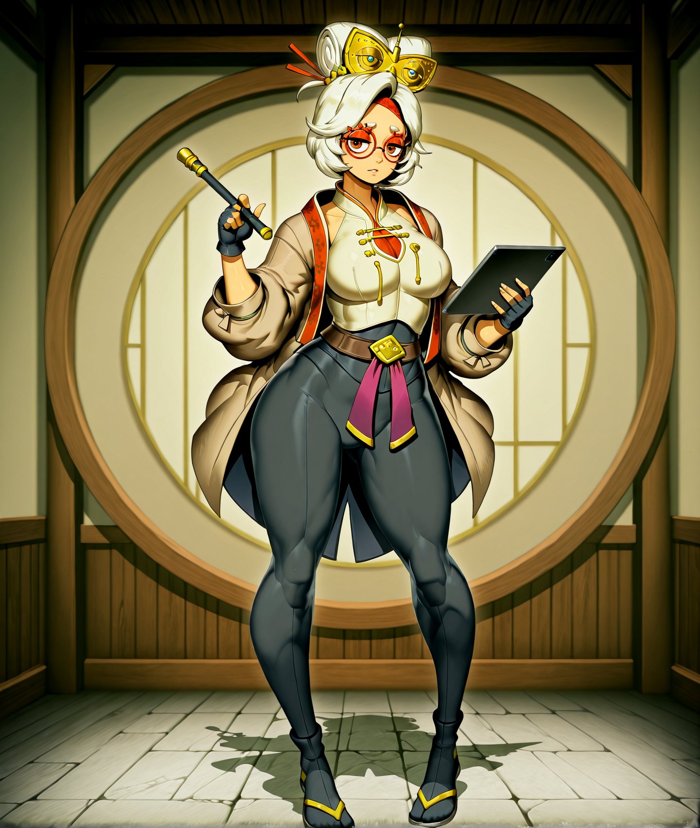 Genzoman_Style,  1girl,  fullbody by HaZE on Tensor.Art