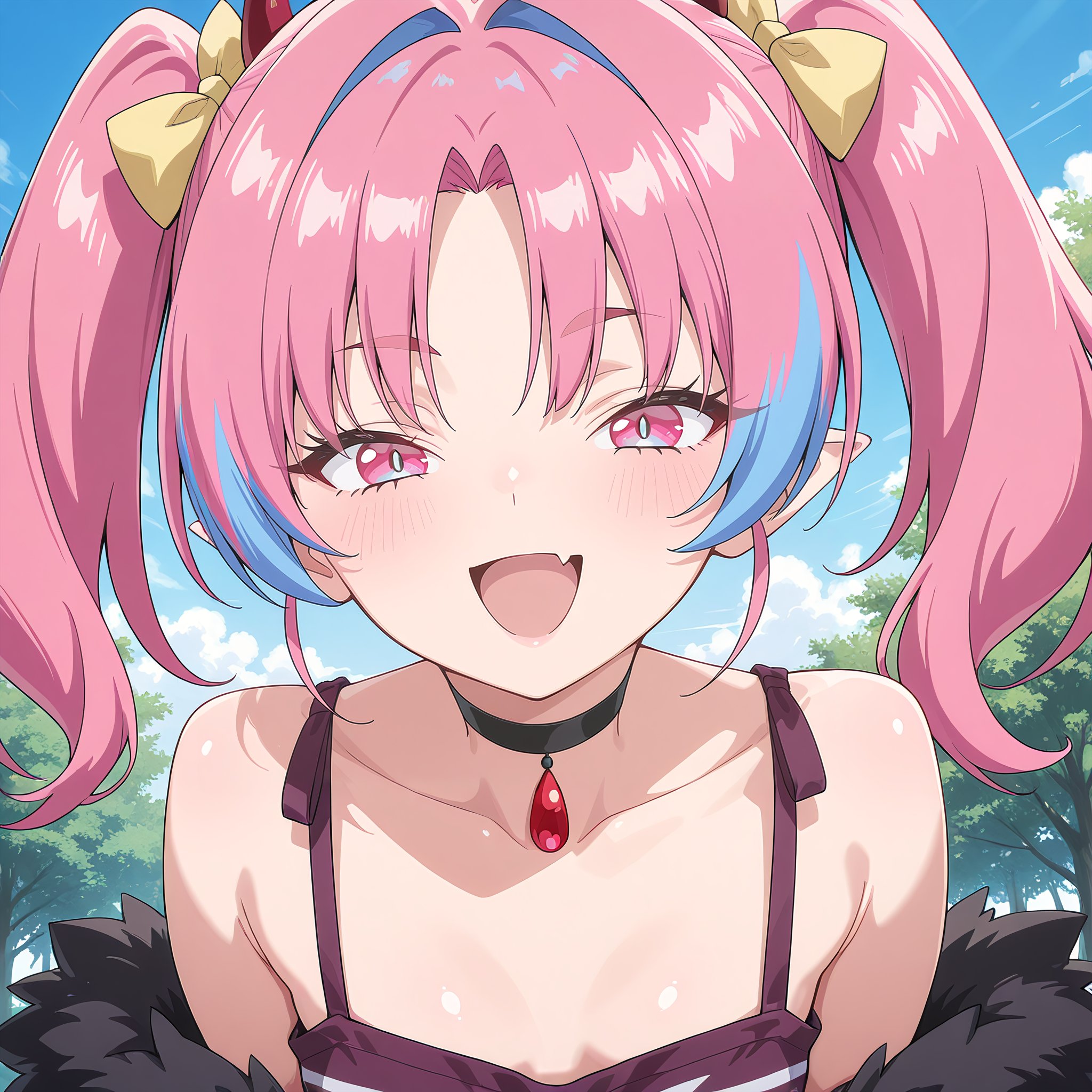 milch_zebul(kanachoro),  pink hair,  multicolored hair by MDFD-1991 on Tensor.Art