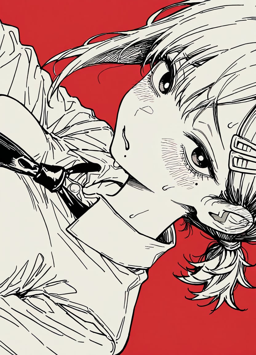1girl,  higashiyama kobeni,  necktie by Rin_x0 on Tensor.Art