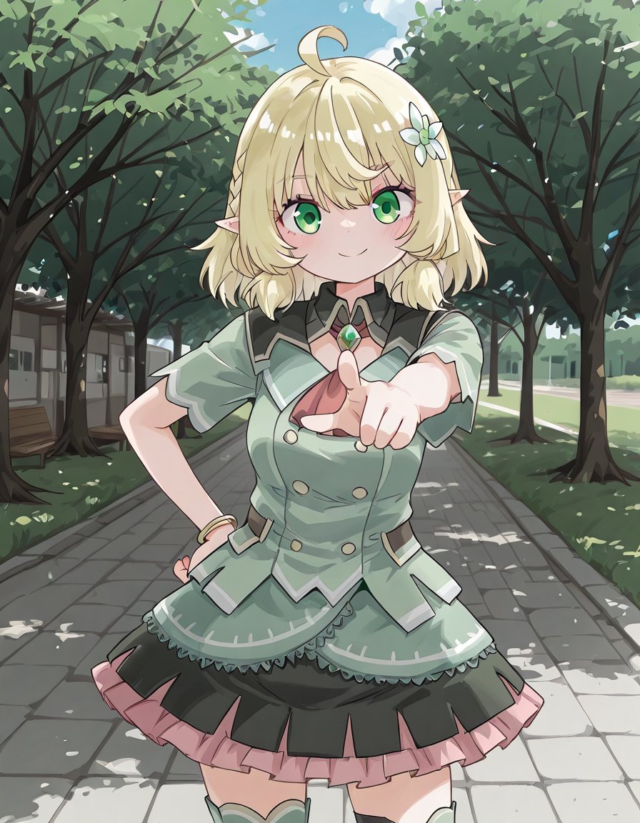 1girl,  Ixia_Polystachya,  green eyes by Mandatarius_403 on Tensor.Art