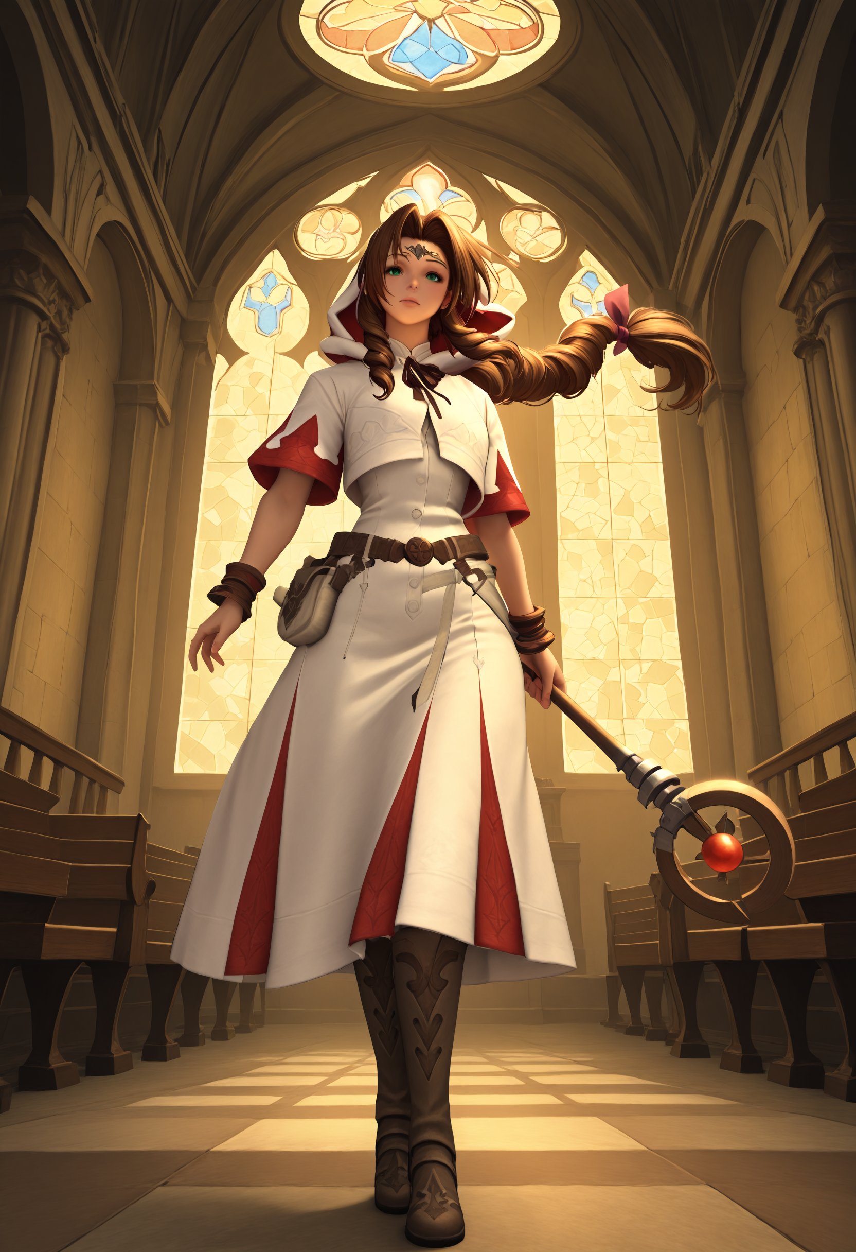 masterpiece,  best quality,  aerith gainsborough by miaomiao on Tensor.Art