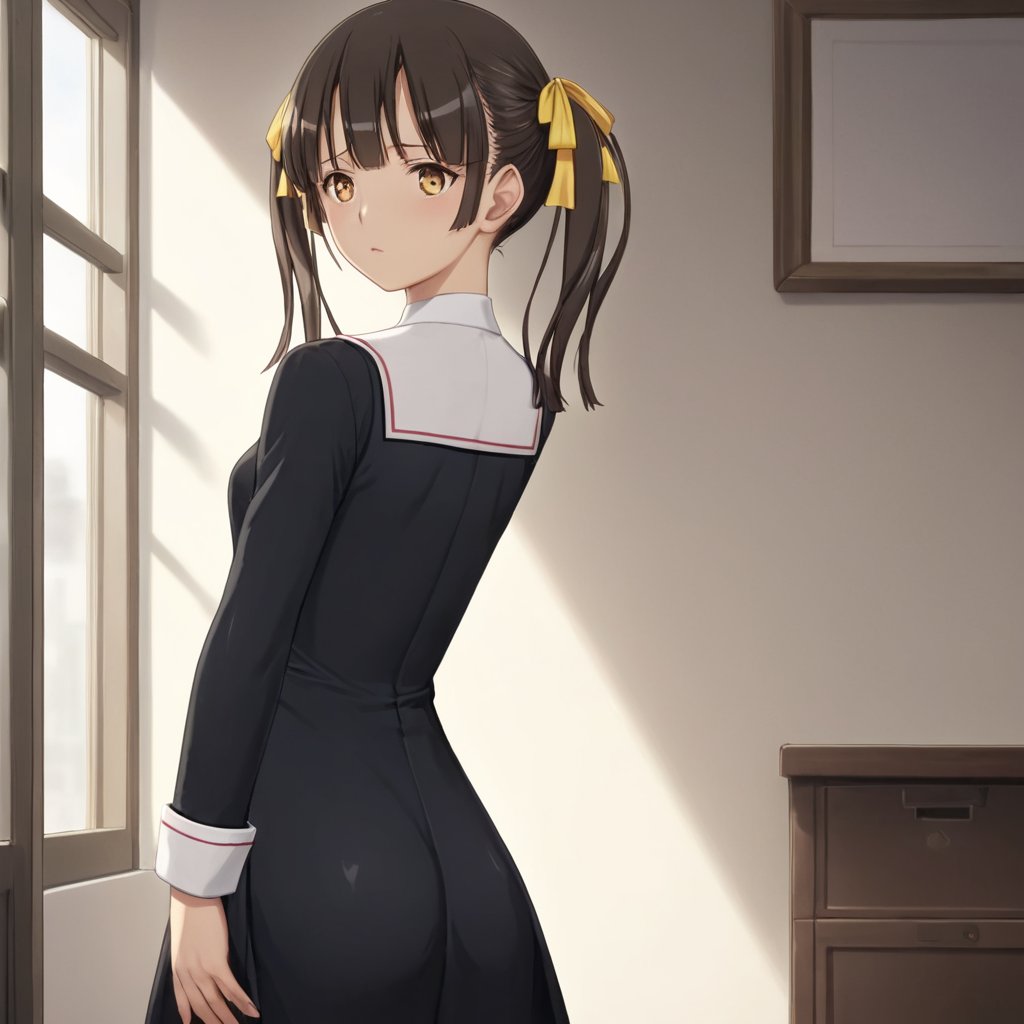 hiiragi mayuka,  twintails,  yellow ribbon by Stigma Head on Tensor.Art