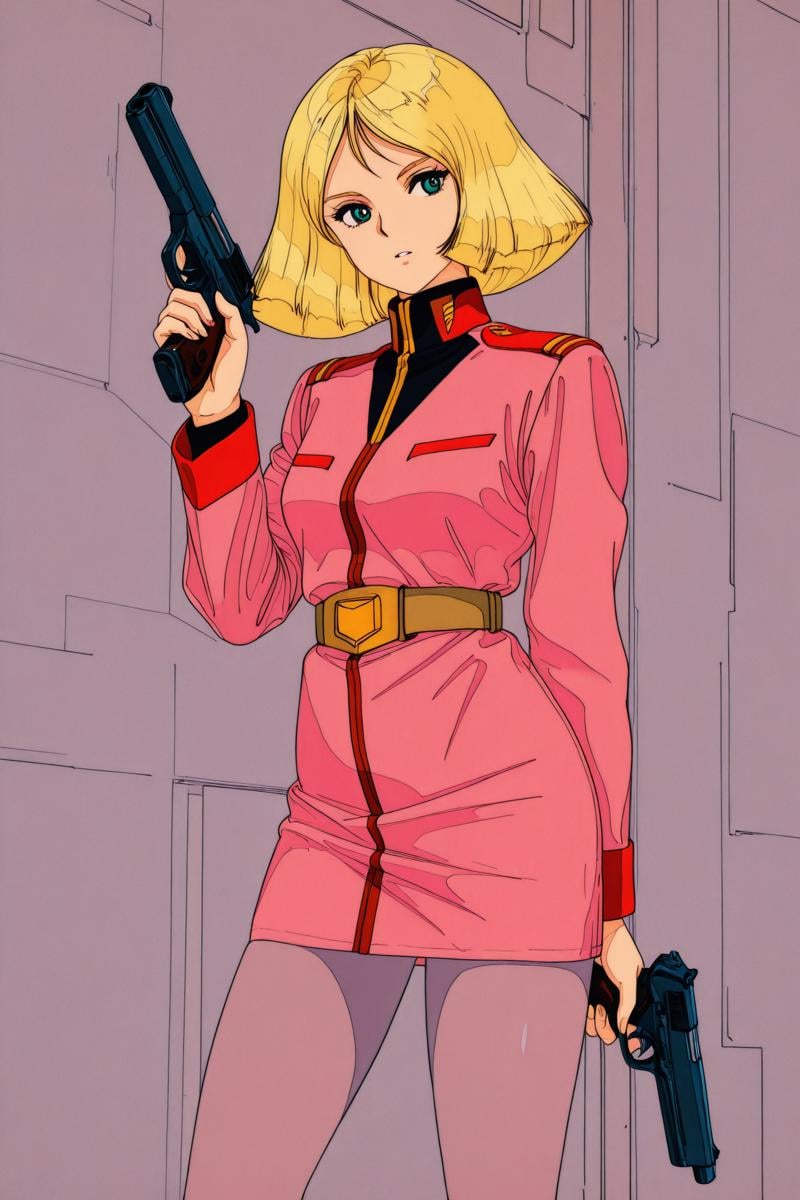 Sayla Mass,  1girl,  weapon by Ttan on Tensor.Art