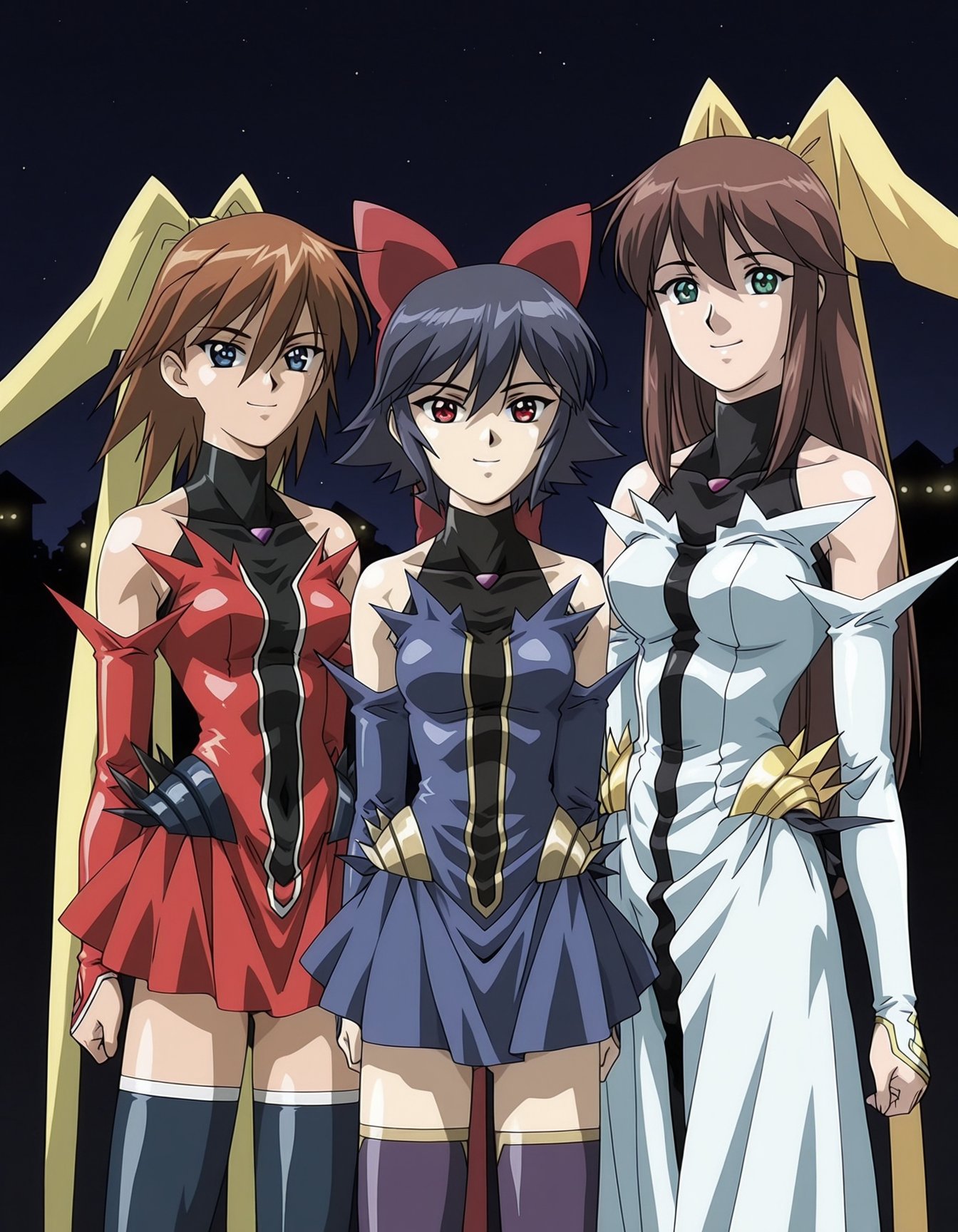 3girls,  cowboy shot,  looking at viewer by RPG on Tensor.Art