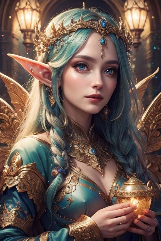 (Best quality, 4k, High-resolution, Masterpiece:1.2), Ultra-detailed, Realistic, Radiant lighting, Epoch Elves, Portraits, Fantastical colors, Fine art, Ethereal beings, Dreamlike, Whimsical creatures, Detailed facial features, Glowing eyes, Elven beauties, Ethereal glow, Mythical creatures, Harmonious composition, Dazzling colors, Stunning visual effects, Otherworldly appearance, Mesmerizing artistry, 